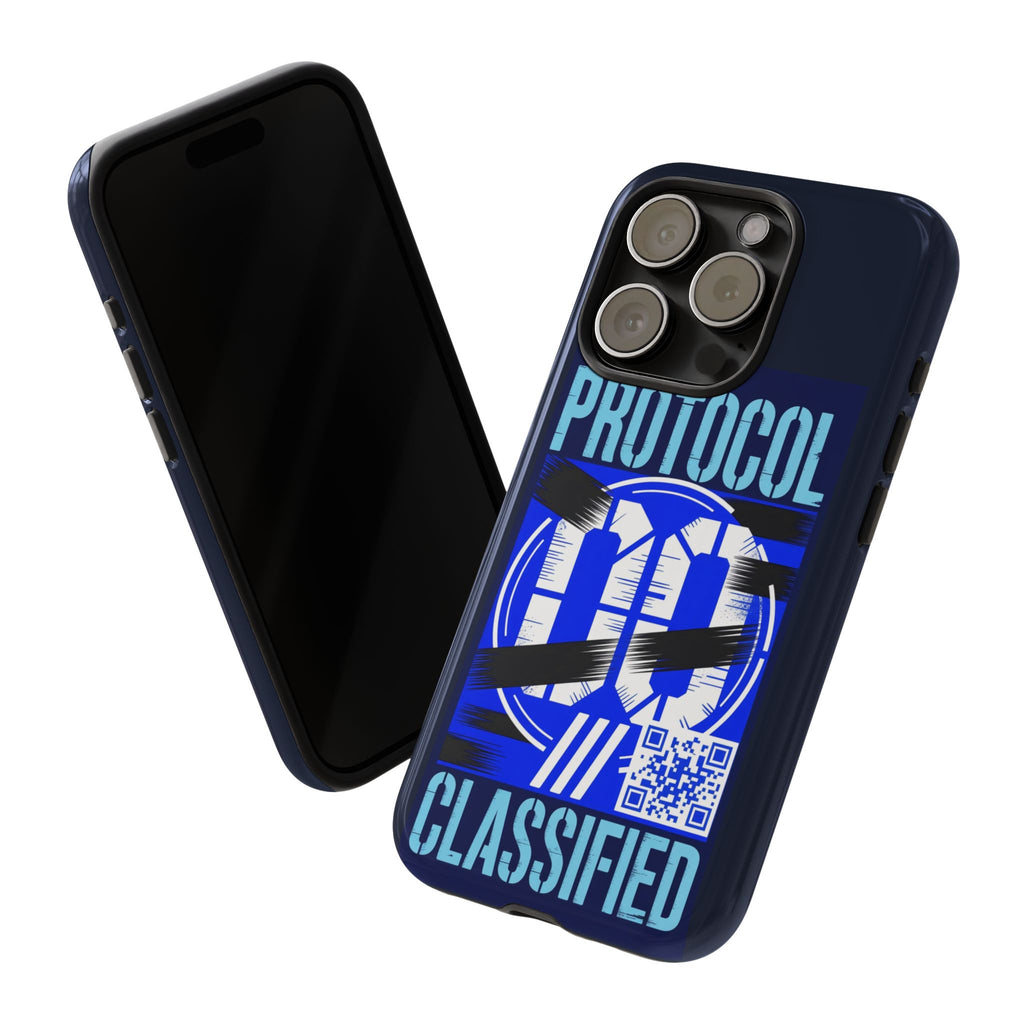 CipherCore Redacted Dual-Layer Phone Case | Digital-Era Identity Accessory