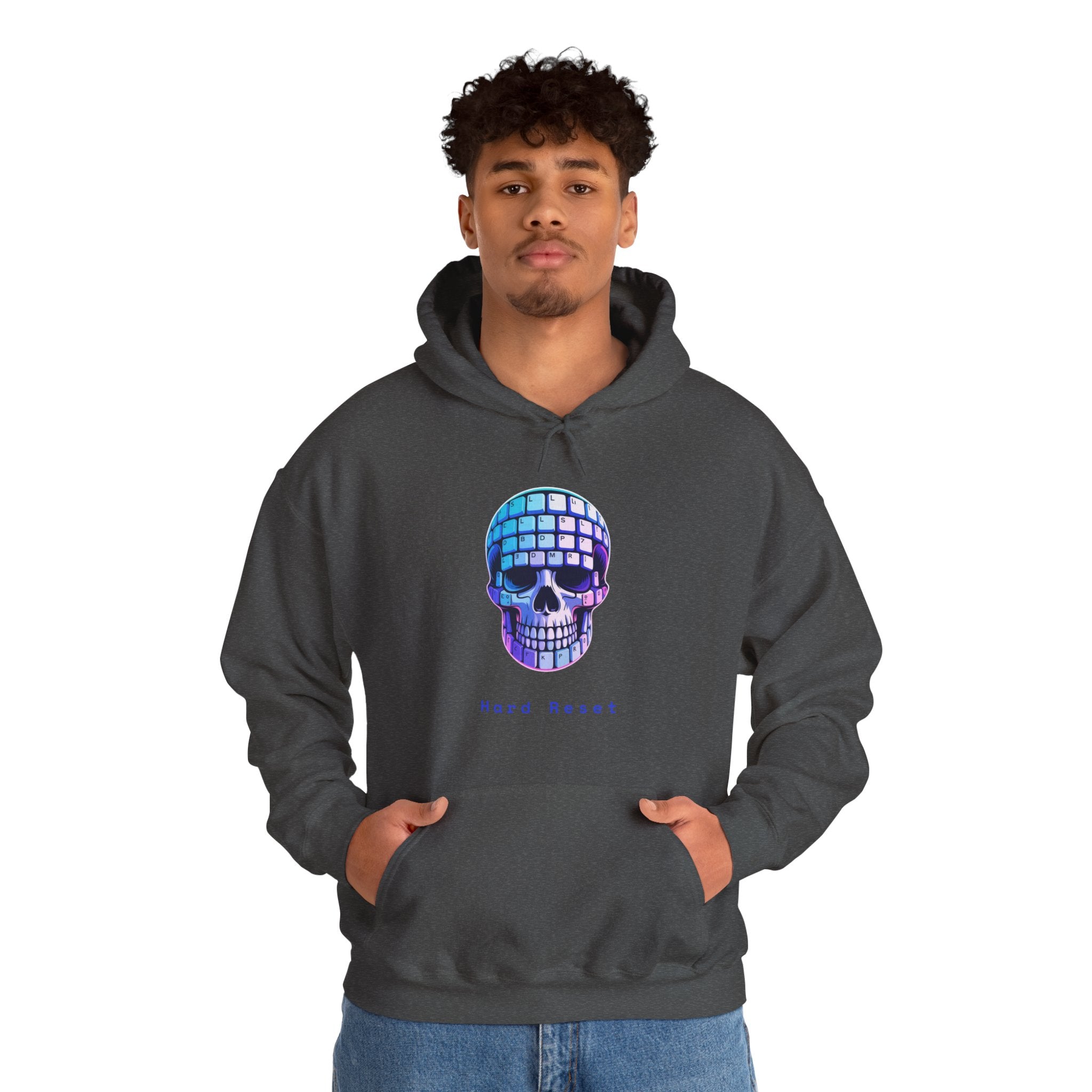 CipherCore Skull Keyboard Graphic Hoodie | Digital-Era Identity Wear