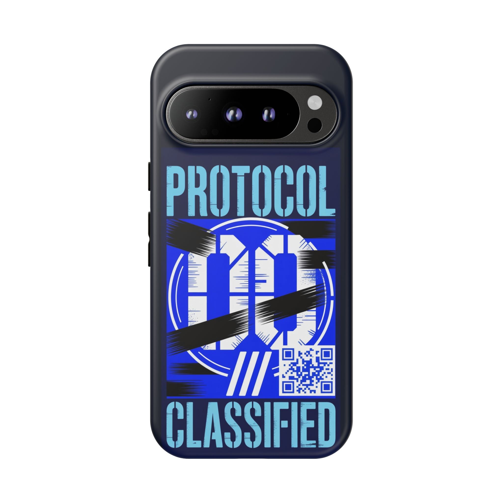 CipherCore Redacted Dual-Layer Phone Case | Digital-Era Identity Accessory