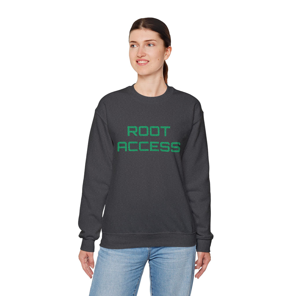 CipherCore Root Access Embroidered Sweatshirt | Digital-Era Identity Wear