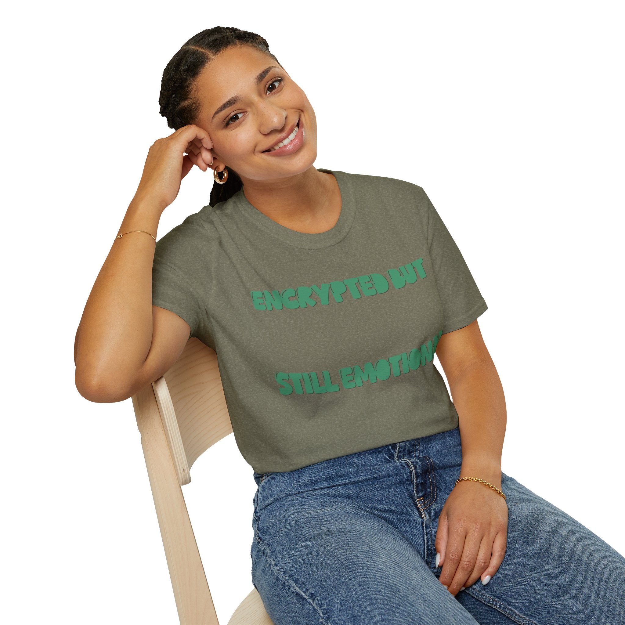 CipherCore Encrypted But Still Emotional Graphic Tee | Digital-Era Identity Wear