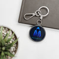 CipherCore Hacker Hoodie Acrylic Keyring | Cybersecurity Accessory