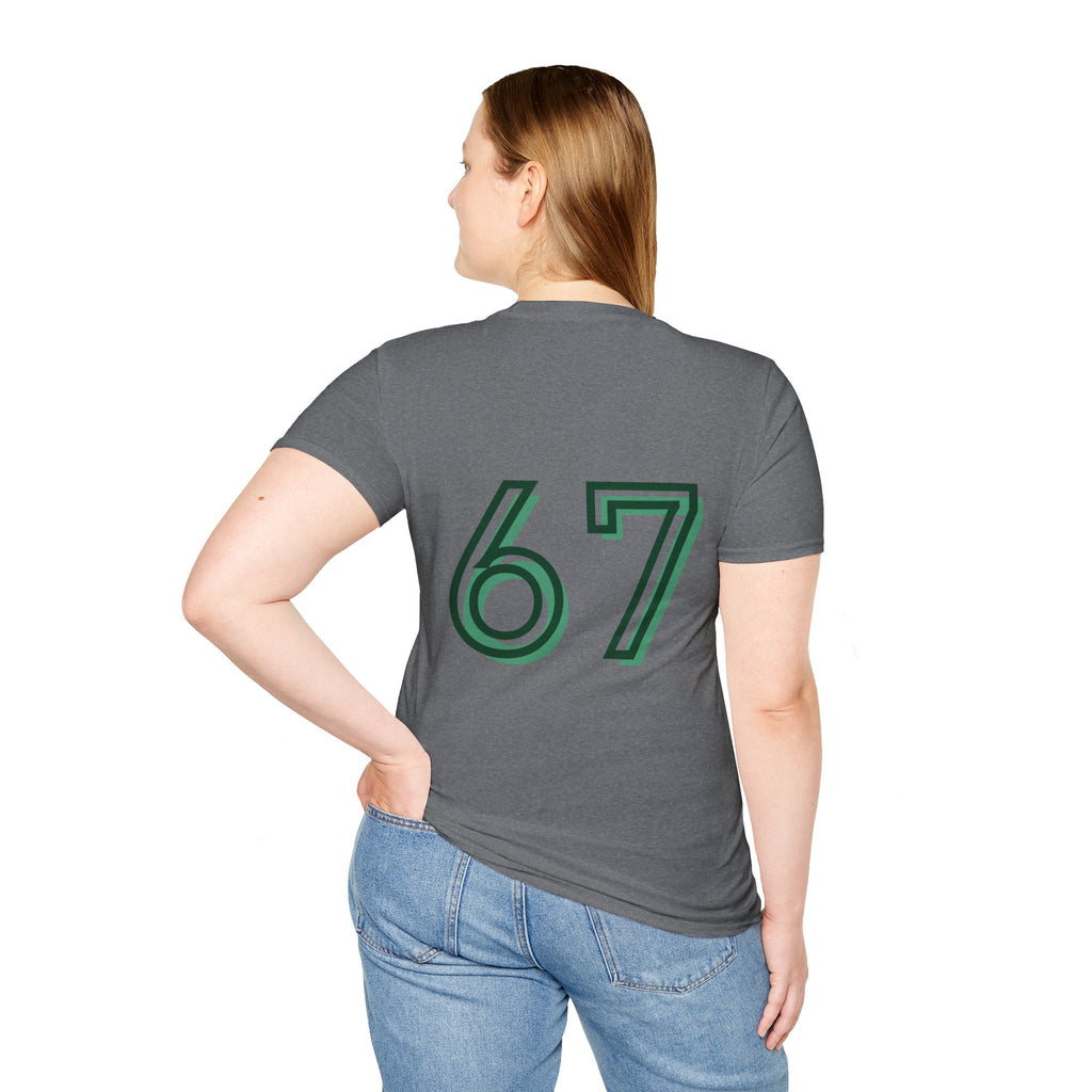 CipherCore 67 Retro Athletic Graphic Tee | Digital-Era Identity Wear