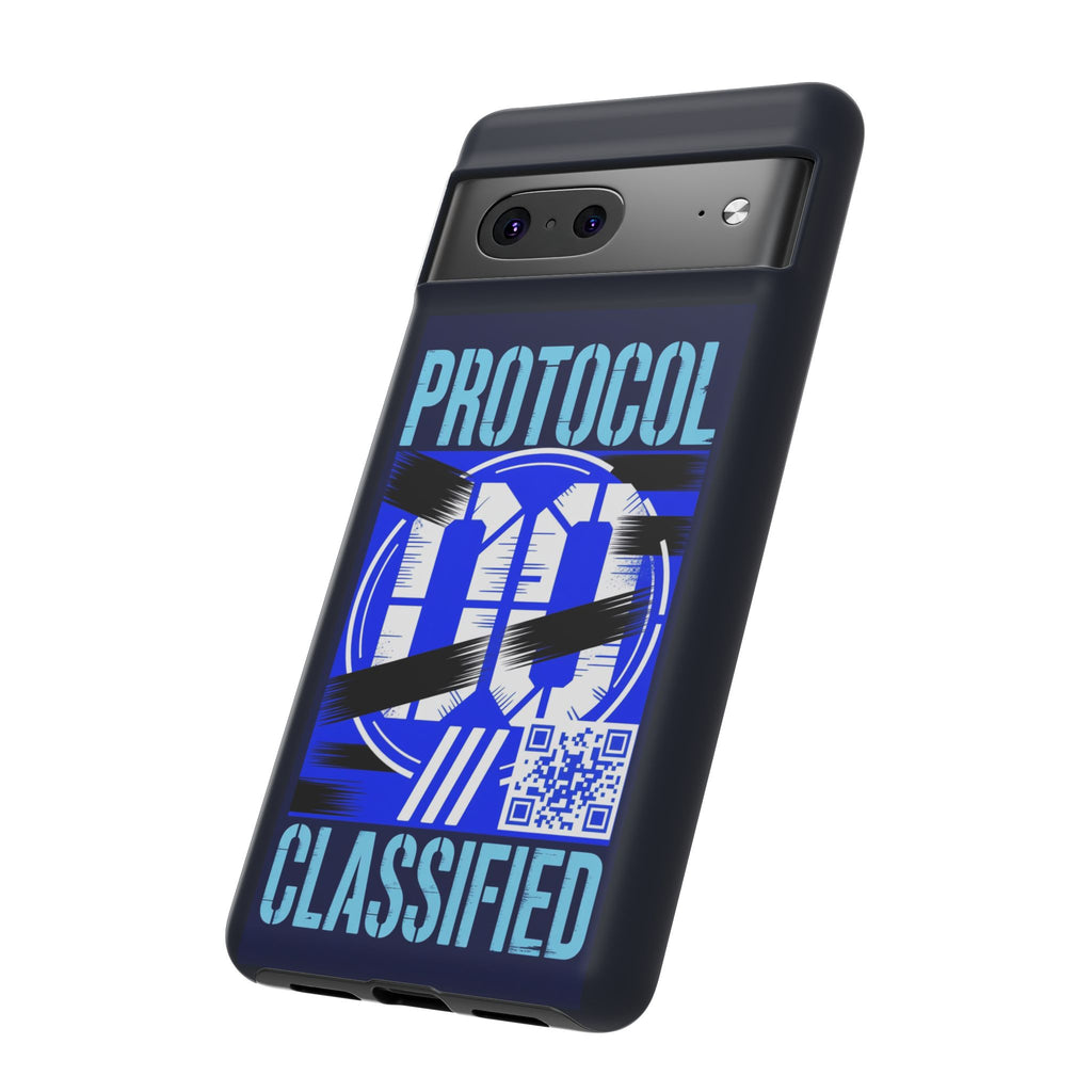 CipherCore Redacted Dual-Layer Phone Case | Digital-Era Identity Accessory