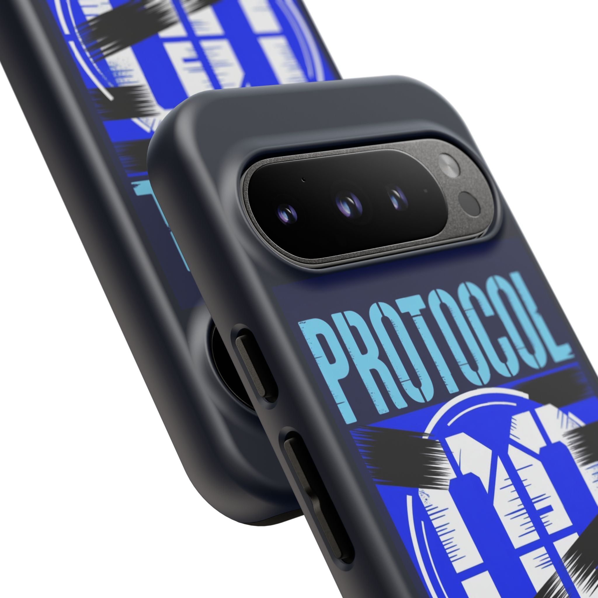 CipherCore Redacted Dual-Layer Phone Case | Digital-Era Identity Accessory