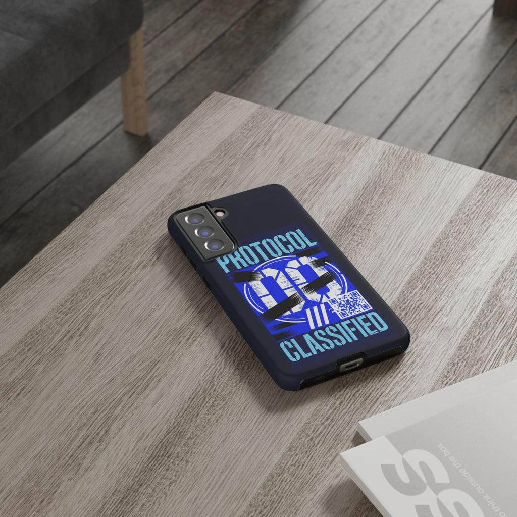 CipherCore Redacted Dual-Layer Phone Case | Digital-Era Identity Accessory
