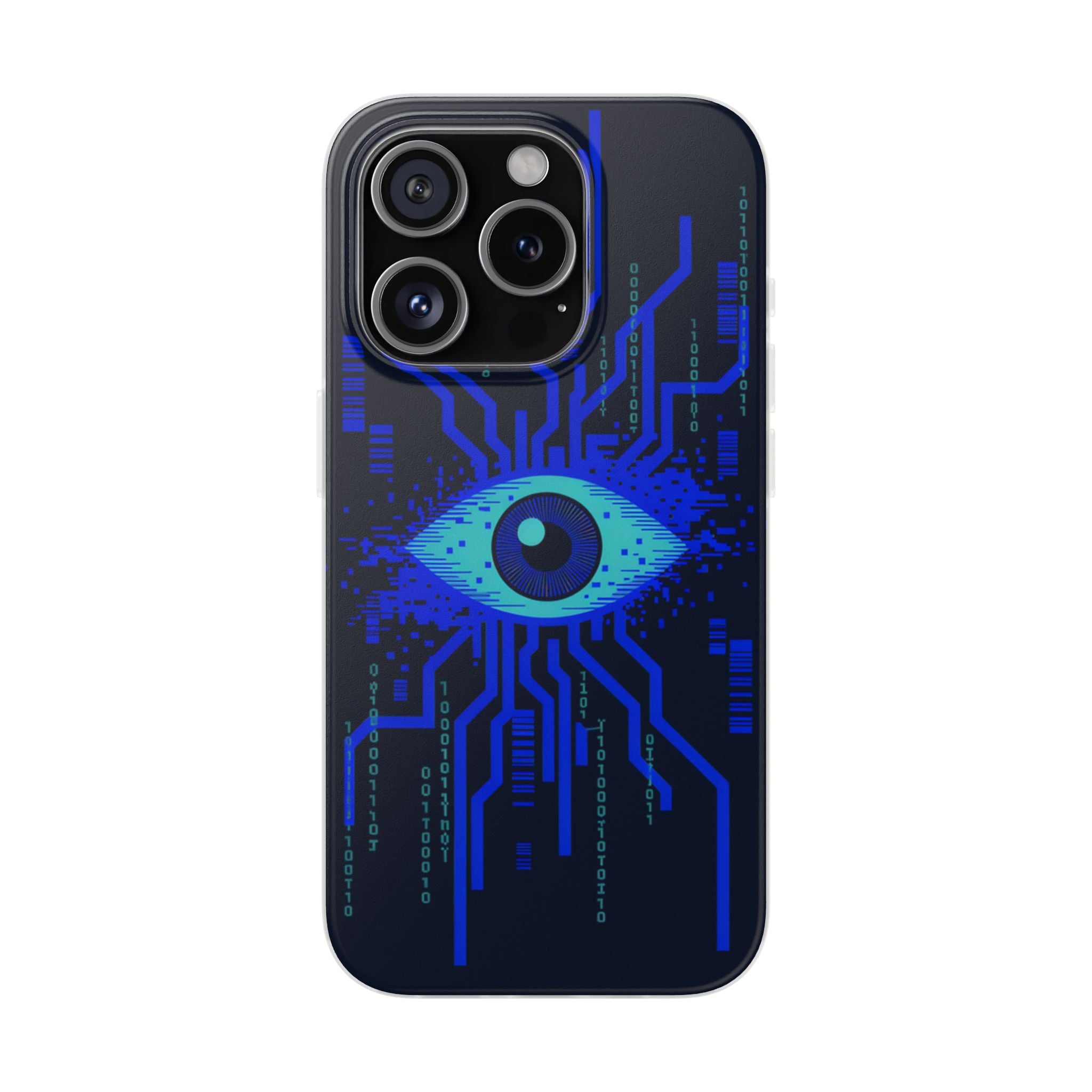 CipherCore Retinal Scan Flexi Phone Case | Digital-Era Identity Accessory