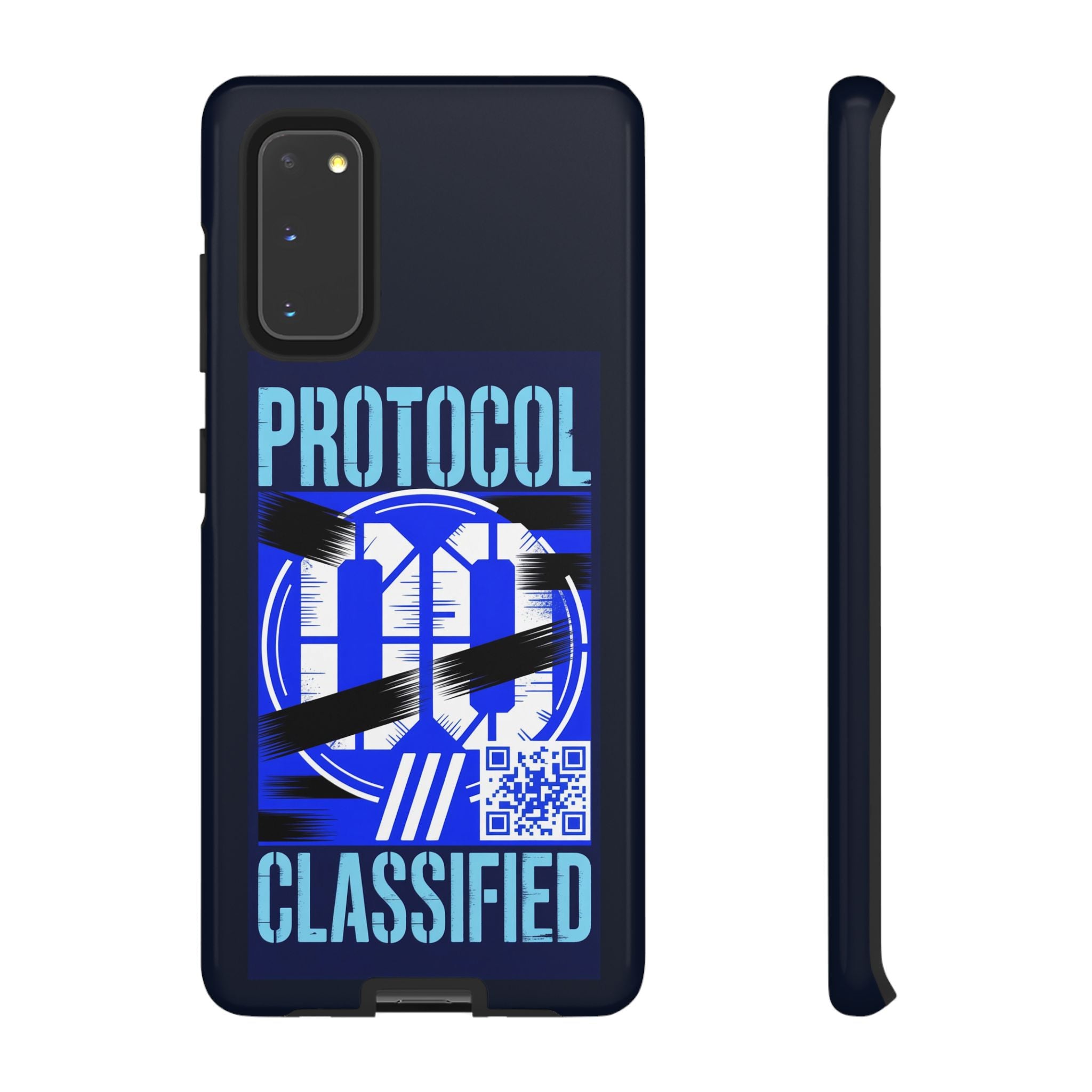 CipherCore Redacted Dual-Layer Phone Case | Digital-Era Identity Accessory