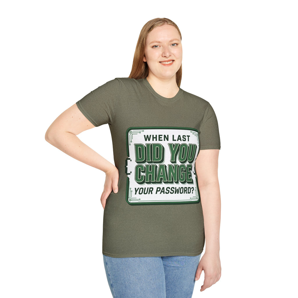 CipherCore Password Reminder Graphic Tee | Digital-Era Identity Wear