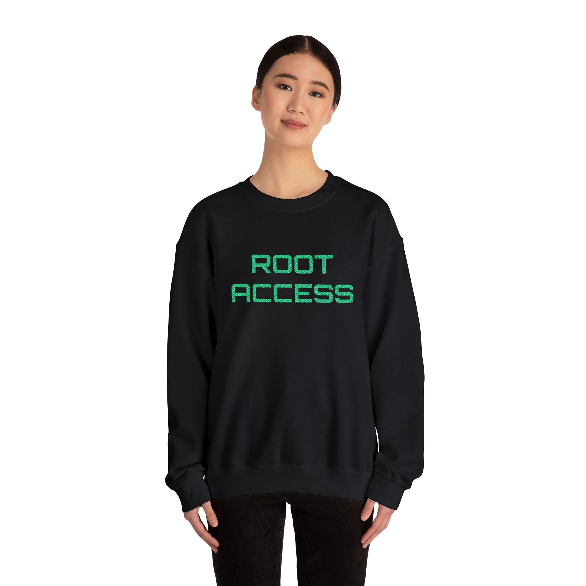 CipherCore Root Access Embroidered Sweatshirt | Digital-Era Identity Wear