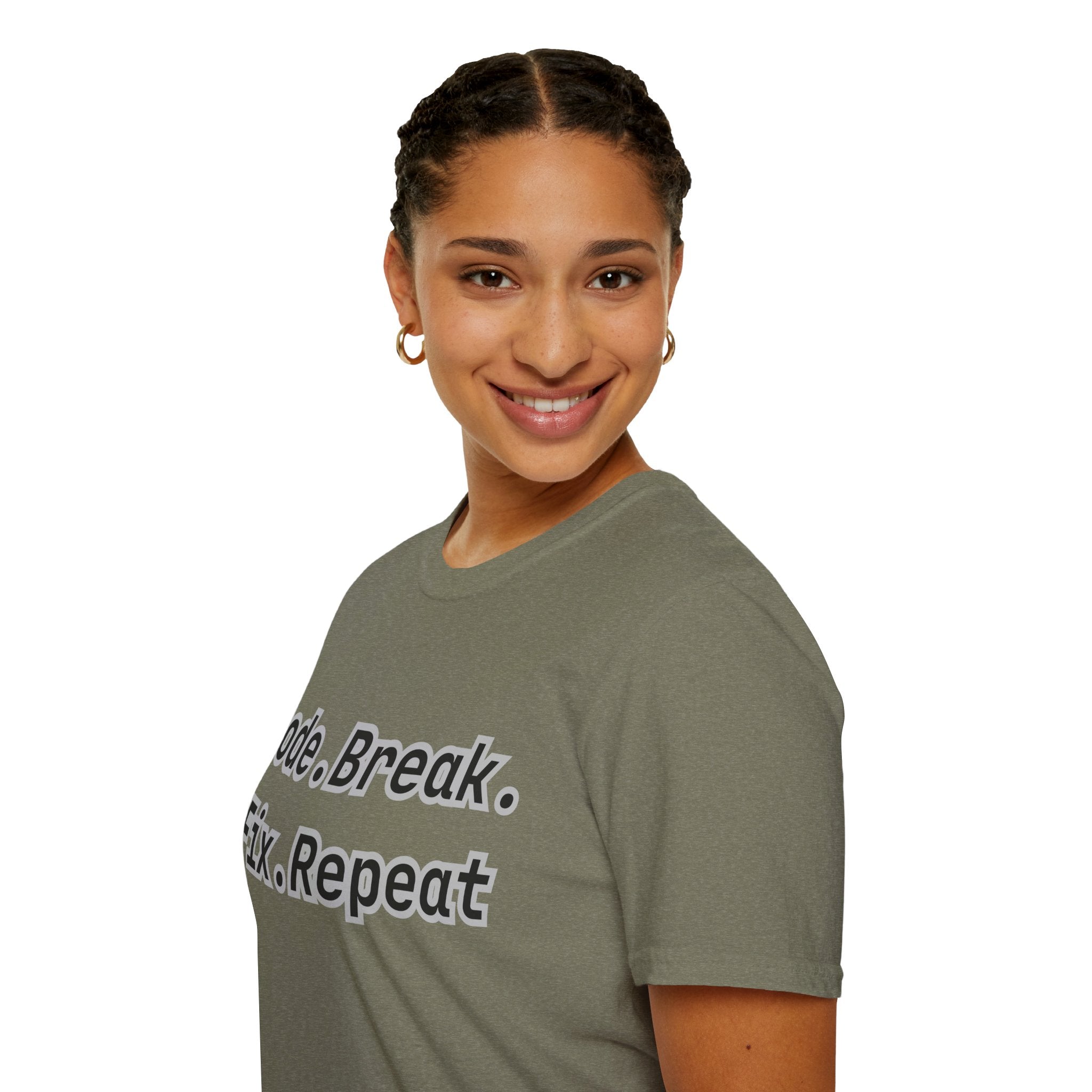 CipherCore Code Break Fix Repeat Graphic Tee | Digital-Era Identity Wear