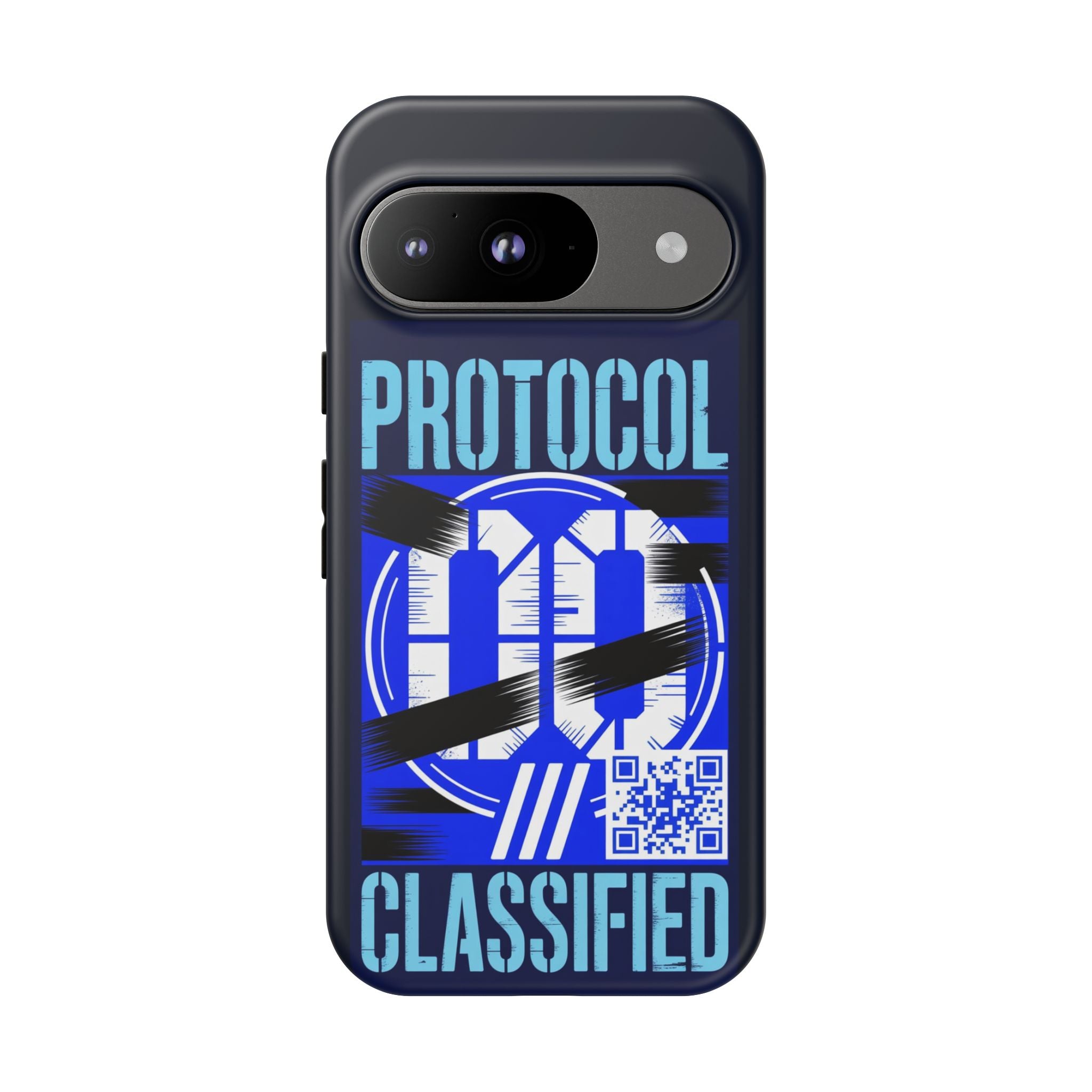 CipherCore Redacted Dual-Layer Phone Case | Digital-Era Identity Accessory