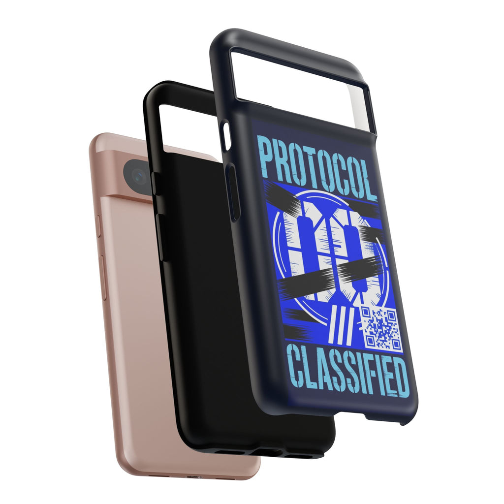 CipherCore Redacted Dual-Layer Phone Case | Digital-Era Identity Accessory