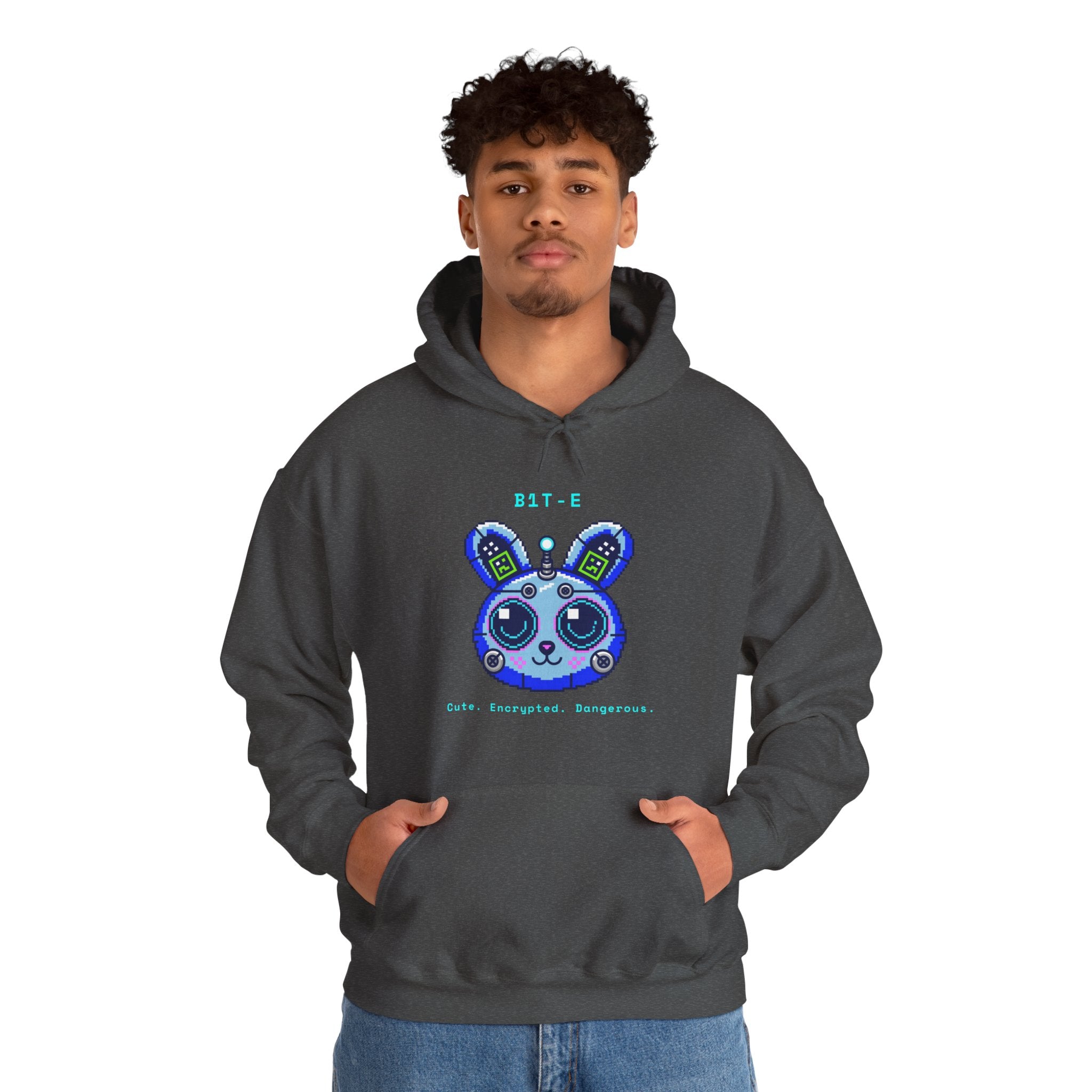 CipherCore Robot Bunny Graphic Hoodie | Digital-Era Identity Wear