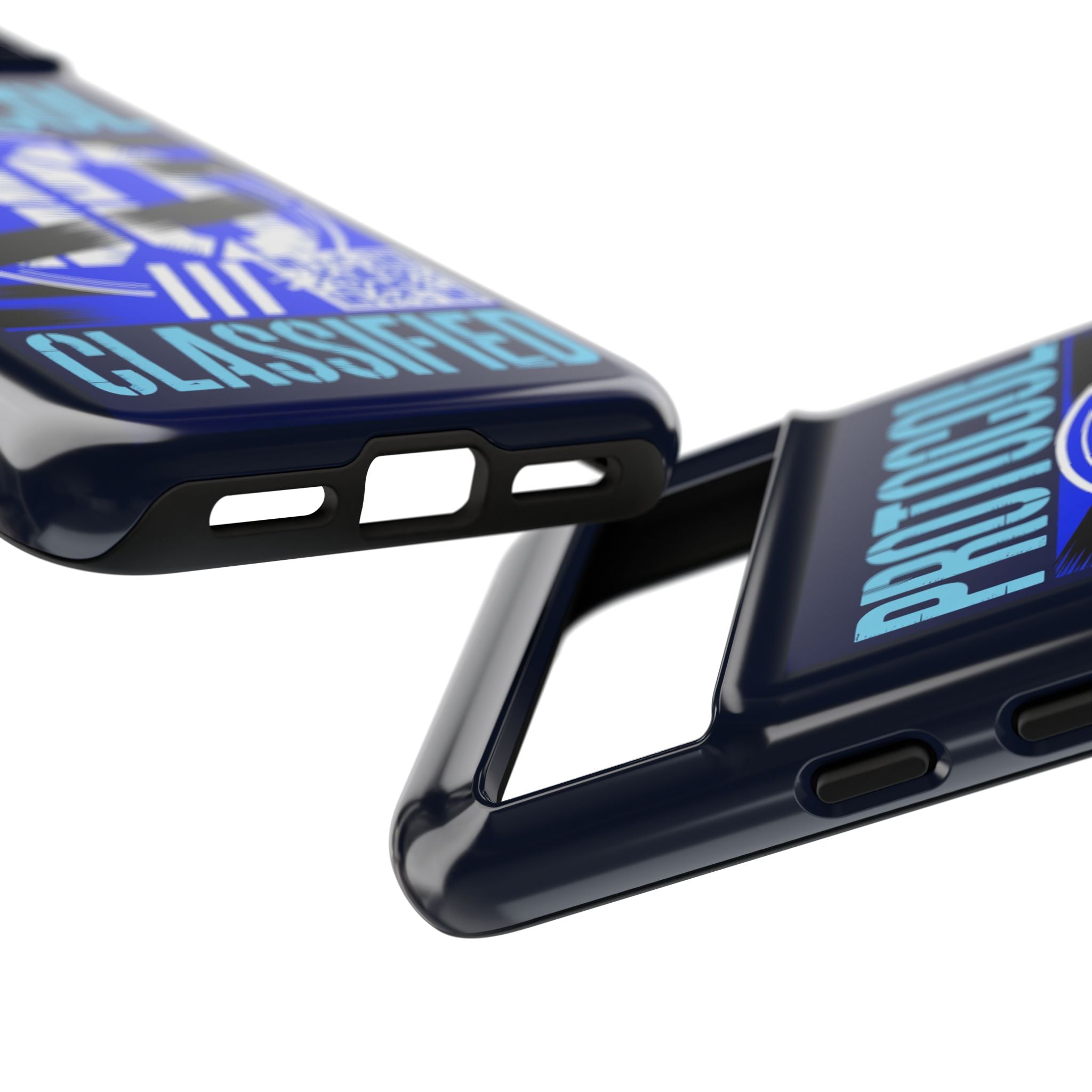 CipherCore Redacted Dual-Layer Phone Case | Digital-Era Identity Accessory