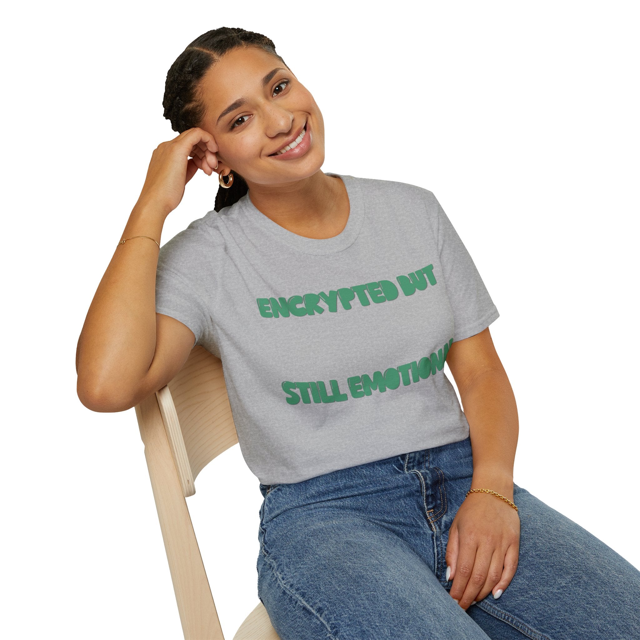 CipherCore Encrypted But Still Emotional Graphic Tee | Digital-Era Identity Wear