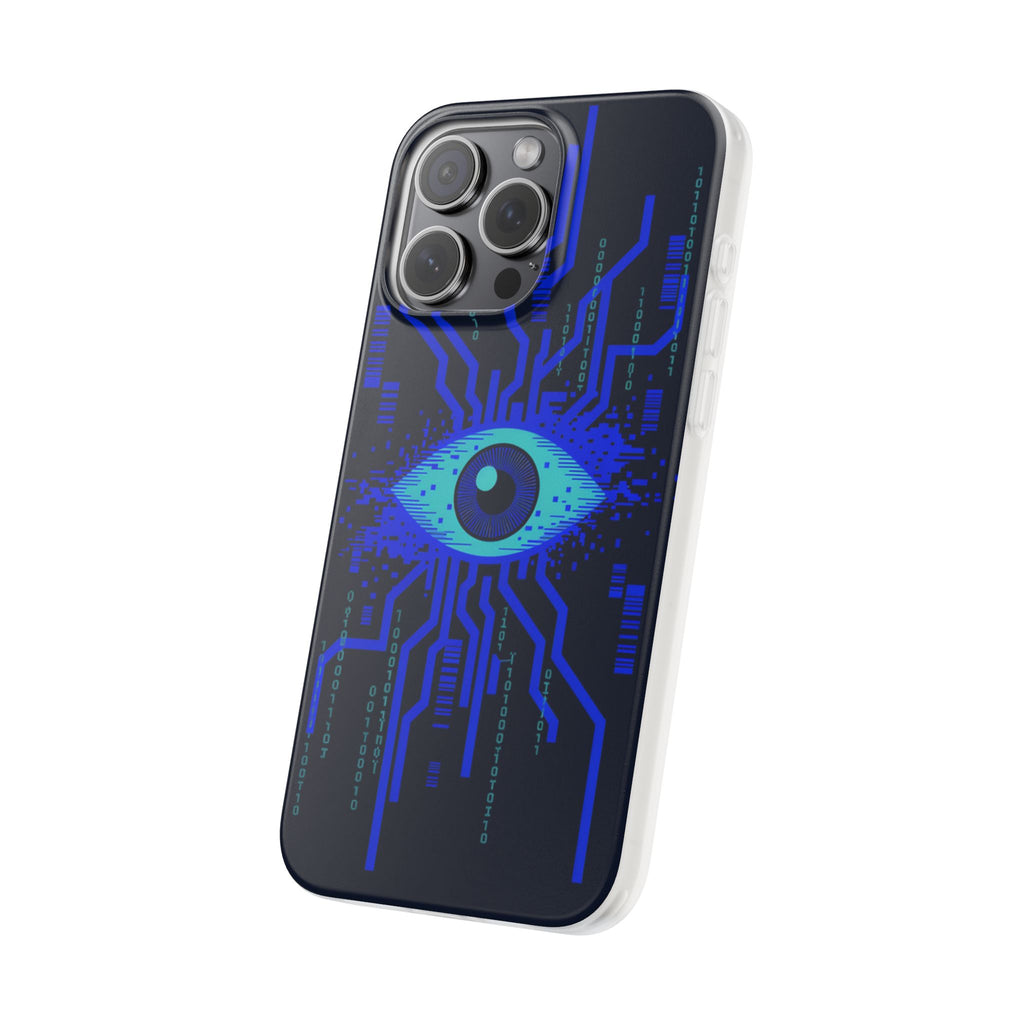 CipherCore Retinal Scan Flexi Phone Case | Digital-Era Identity Accessory