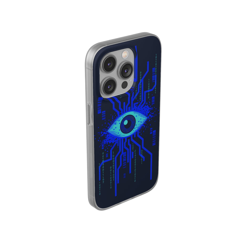 CipherCore Retinal Scan Flexi Phone Case | Digital-Era Identity Accessory