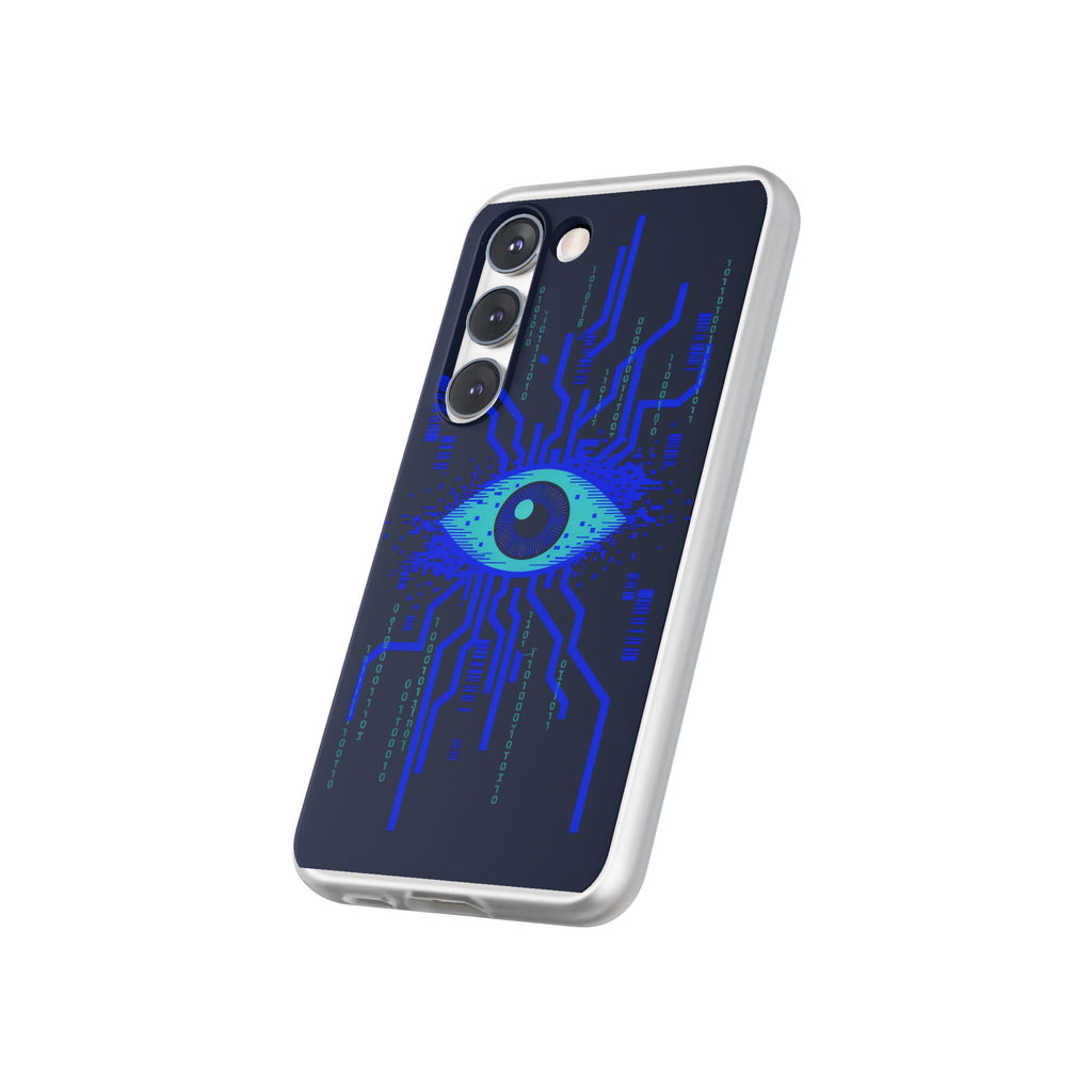CipherCore Retinal Scan Flexi Phone Case | Digital-Era Identity Accessory