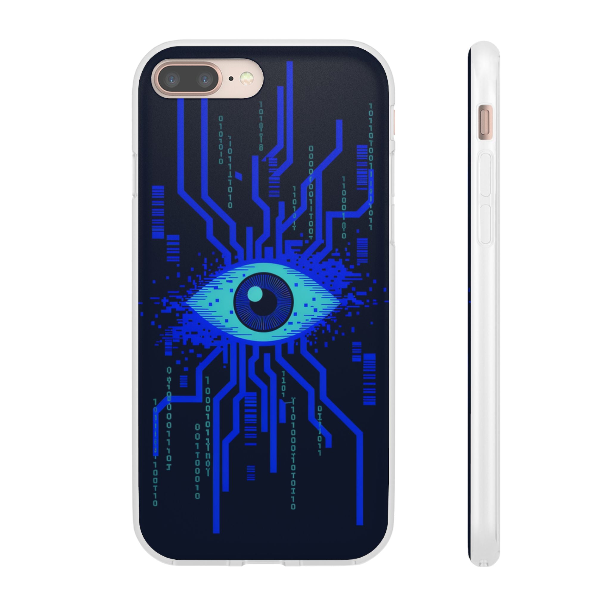 CipherCore Retinal Scan Flexi Phone Case | Digital-Era Identity Accessory