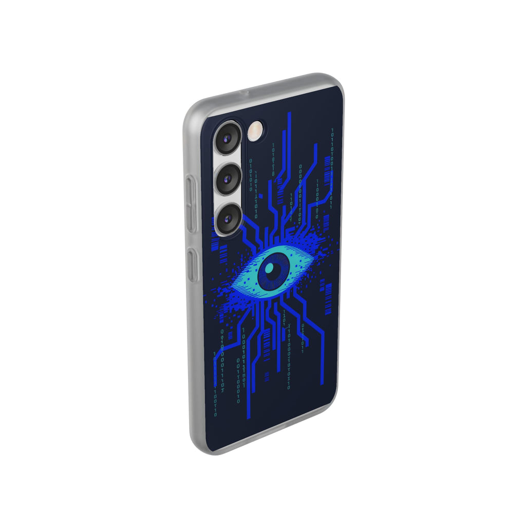 CipherCore Retinal Scan Flexi Phone Case | Digital-Era Identity Accessory