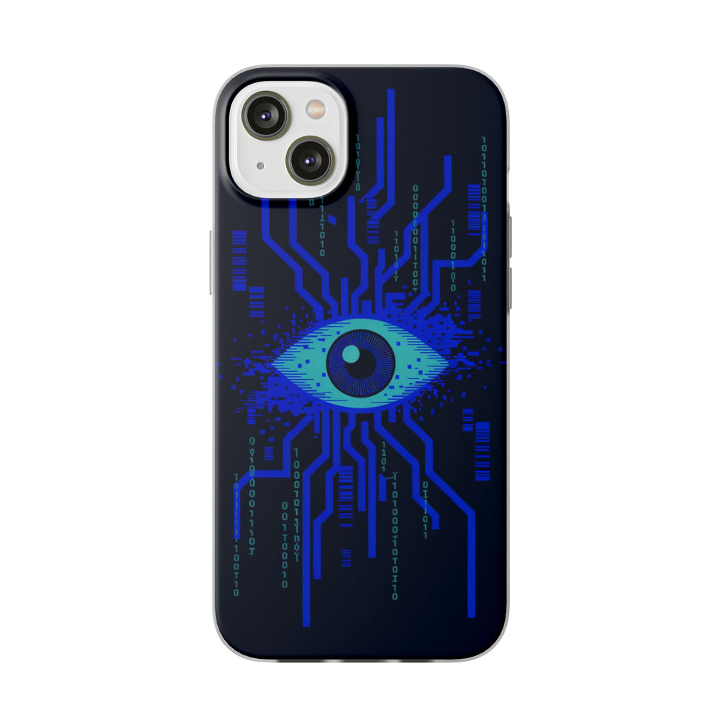 CipherCore Retinal Scan Flexi Phone Case | Digital-Era Identity Accessory