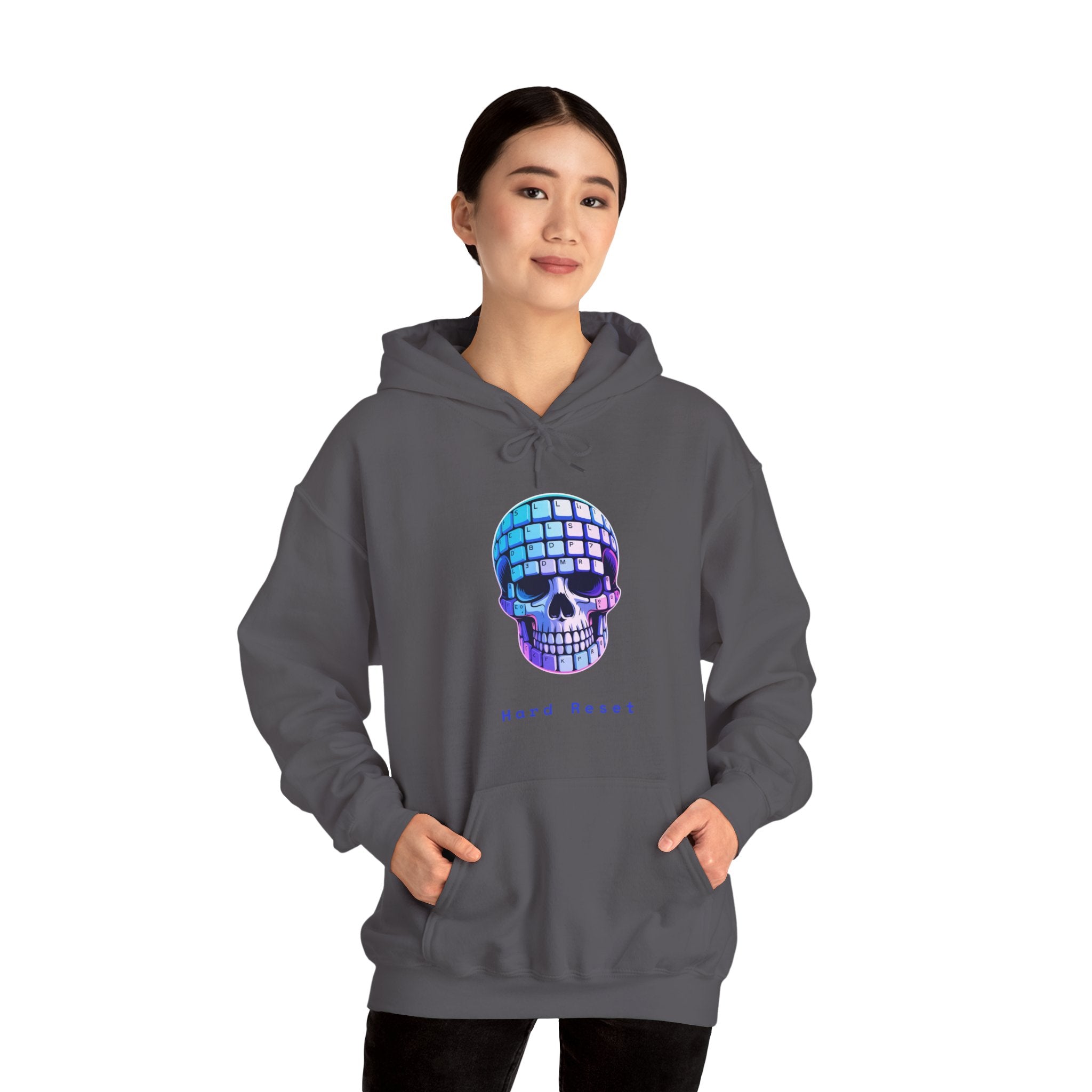 CipherCore Skull Keyboard Graphic Hoodie | Digital-Era Identity Wear