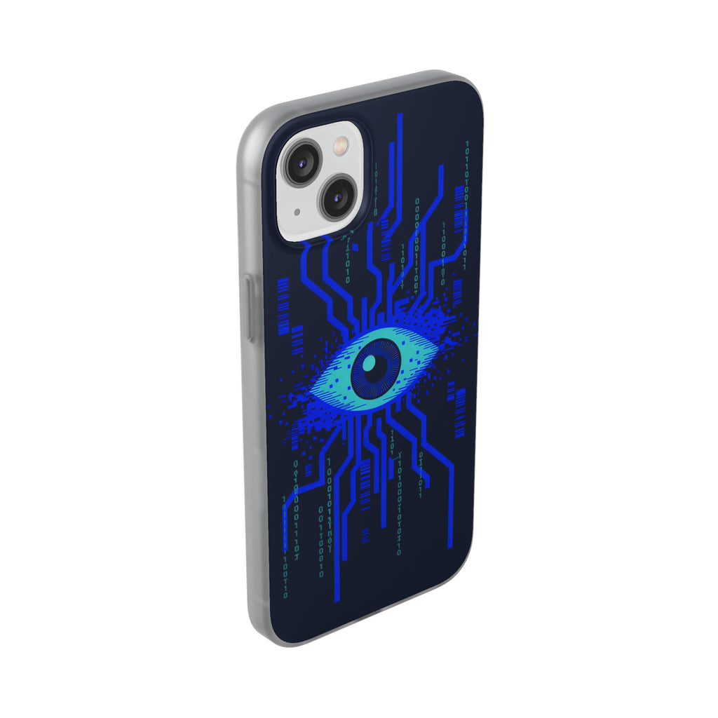 CipherCore Retinal Scan Flexi Phone Case | Digital-Era Identity Accessory