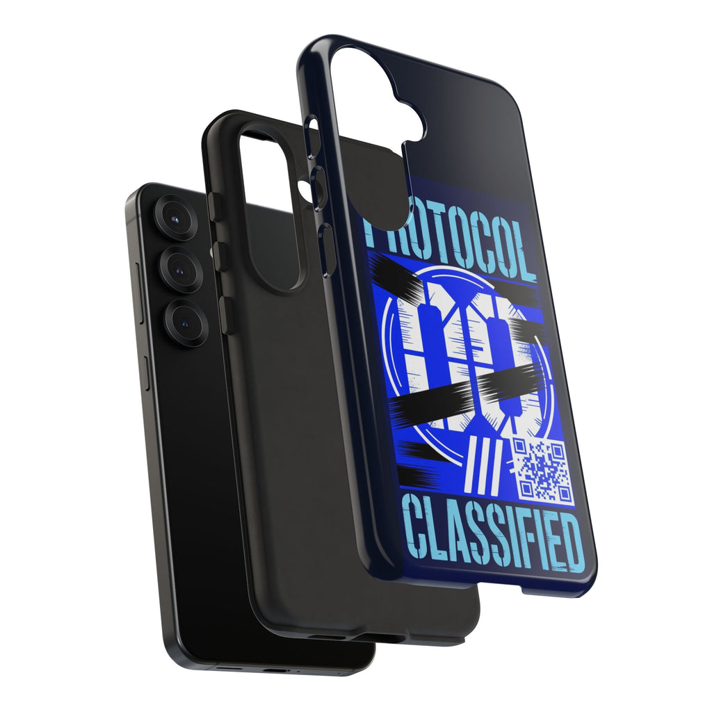 CipherCore Redacted Dual-Layer Phone Case | Digital-Era Identity Accessory