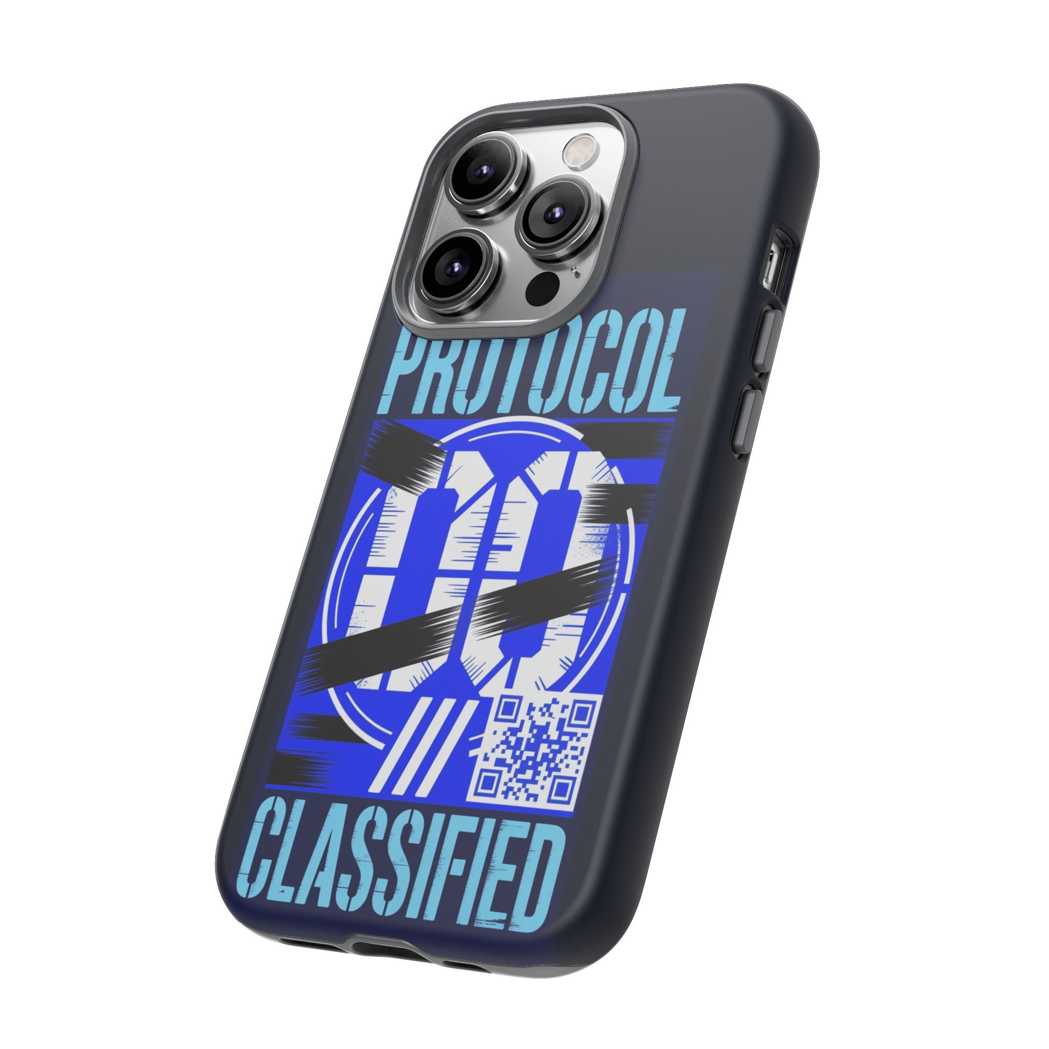 CipherCore Redacted Dual-Layer Phone Case | Digital-Era Identity Accessory