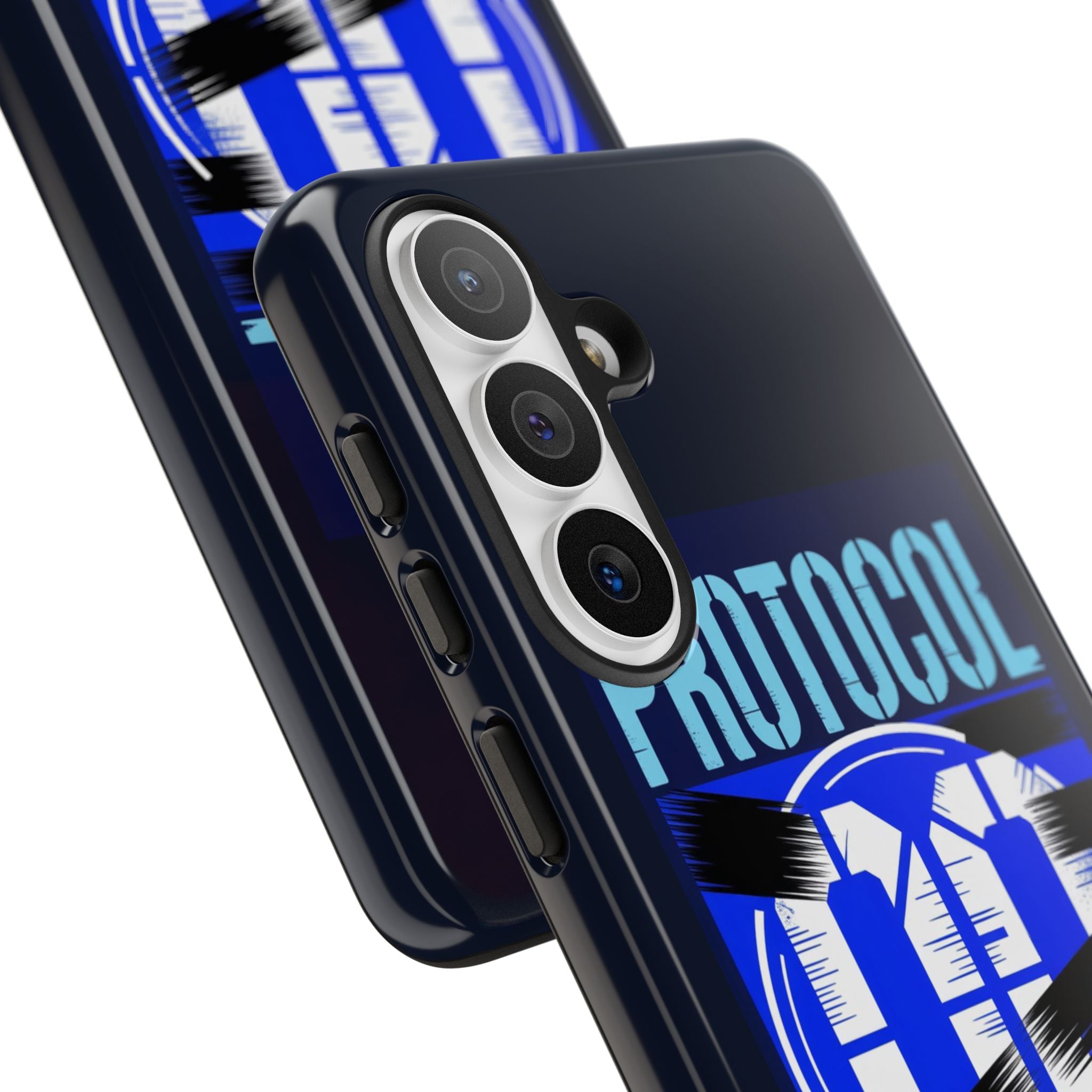 CipherCore Redacted Dual-Layer Phone Case | Digital-Era Identity Accessory