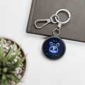 CipherCore Bit-E Cyber Bunny Acrylic Keyring | Cute Cyberpunk Accessory