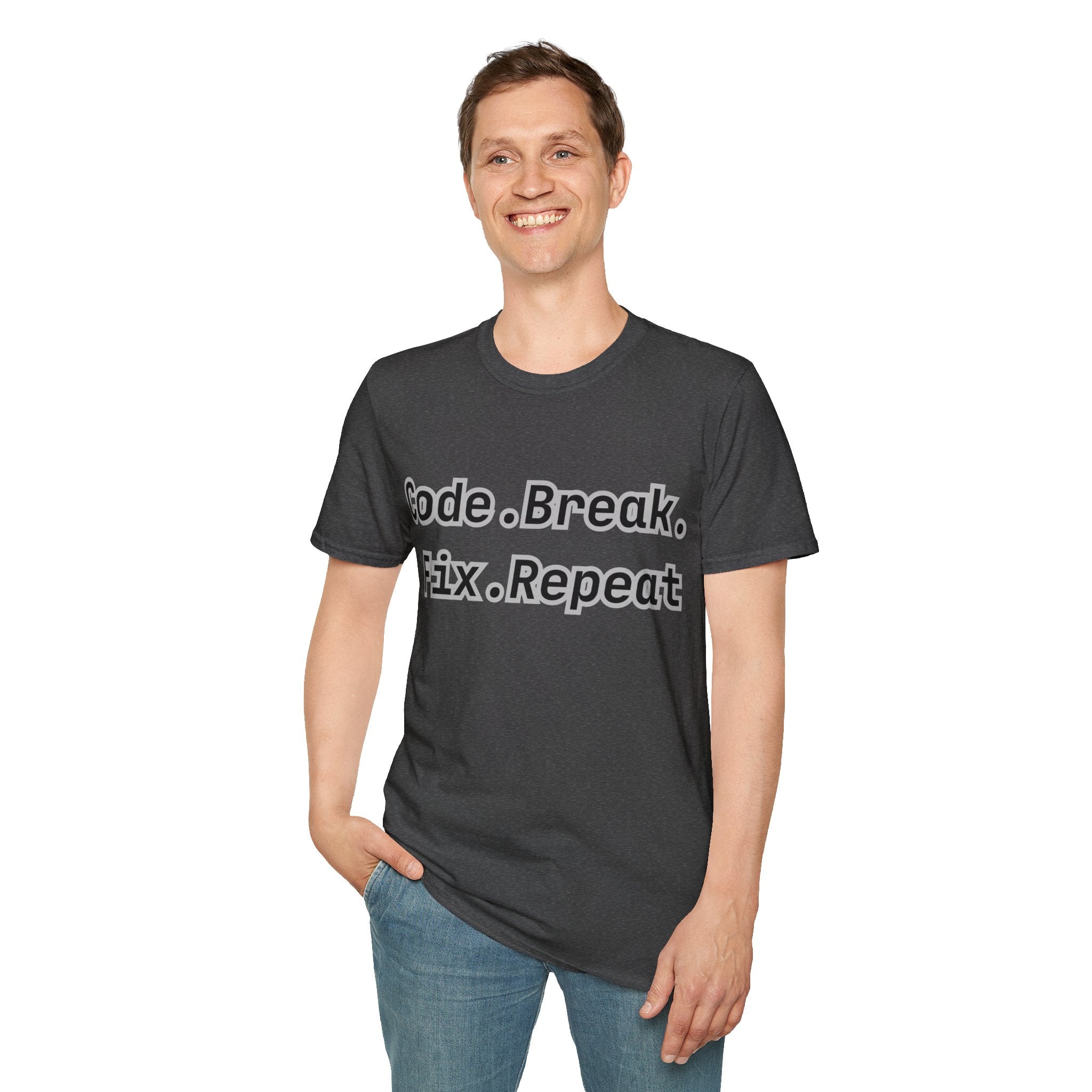 CipherCore Code Break Fix Repeat Graphic Tee | Digital-Era Identity Wear