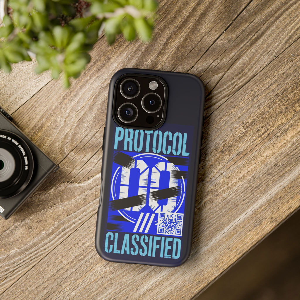 CipherCore Redacted Dual-Layer Phone Case | Digital-Era Identity Accessory