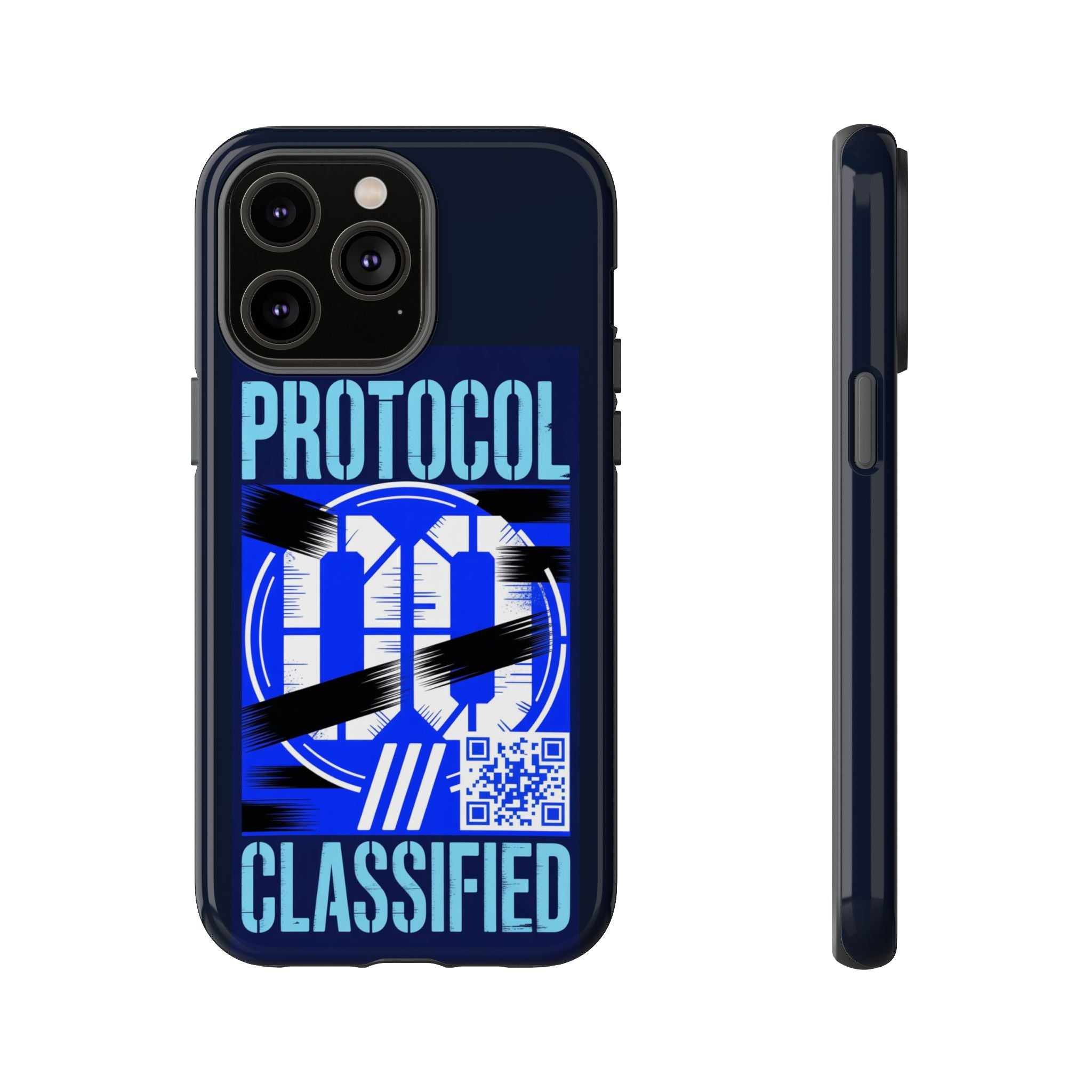 CipherCore Redacted Dual-Layer Phone Case | Digital-Era Identity Accessory