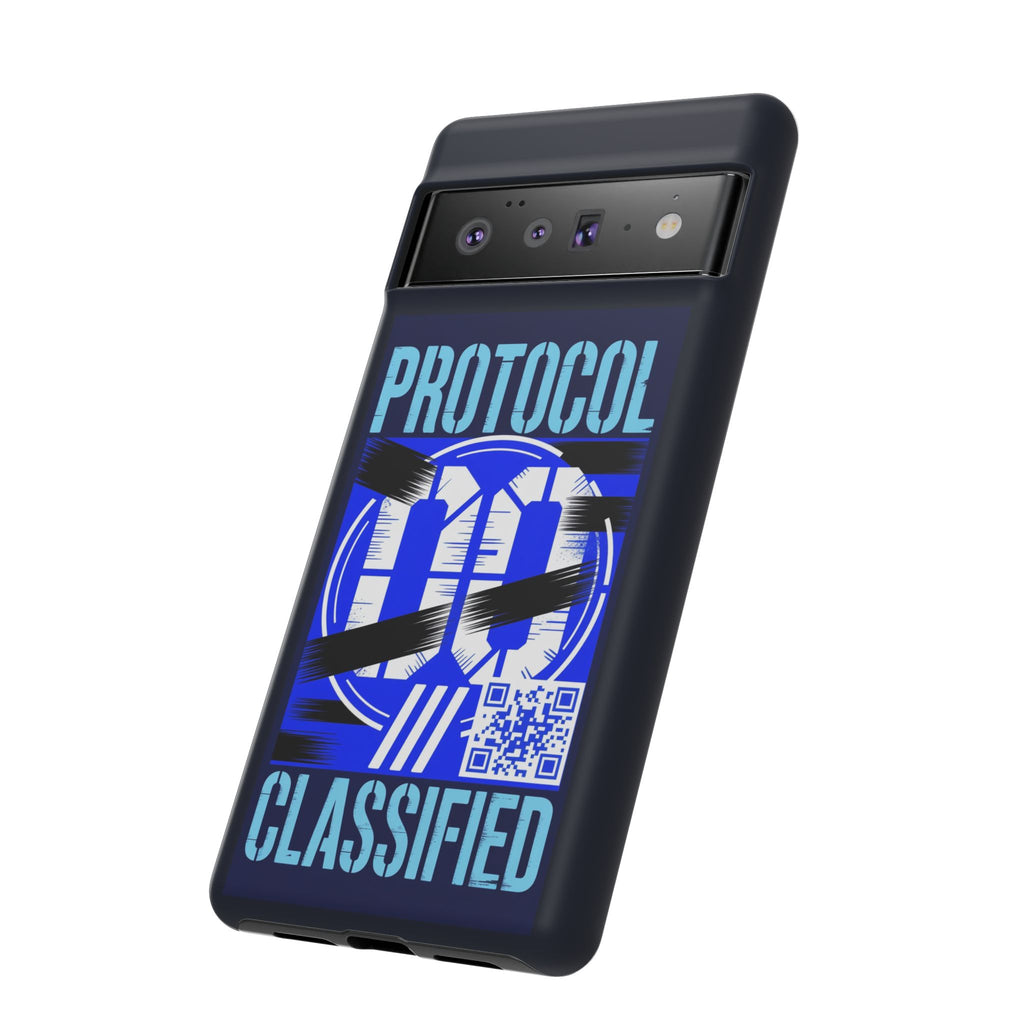 CipherCore Redacted Dual-Layer Phone Case | Digital-Era Identity Accessory