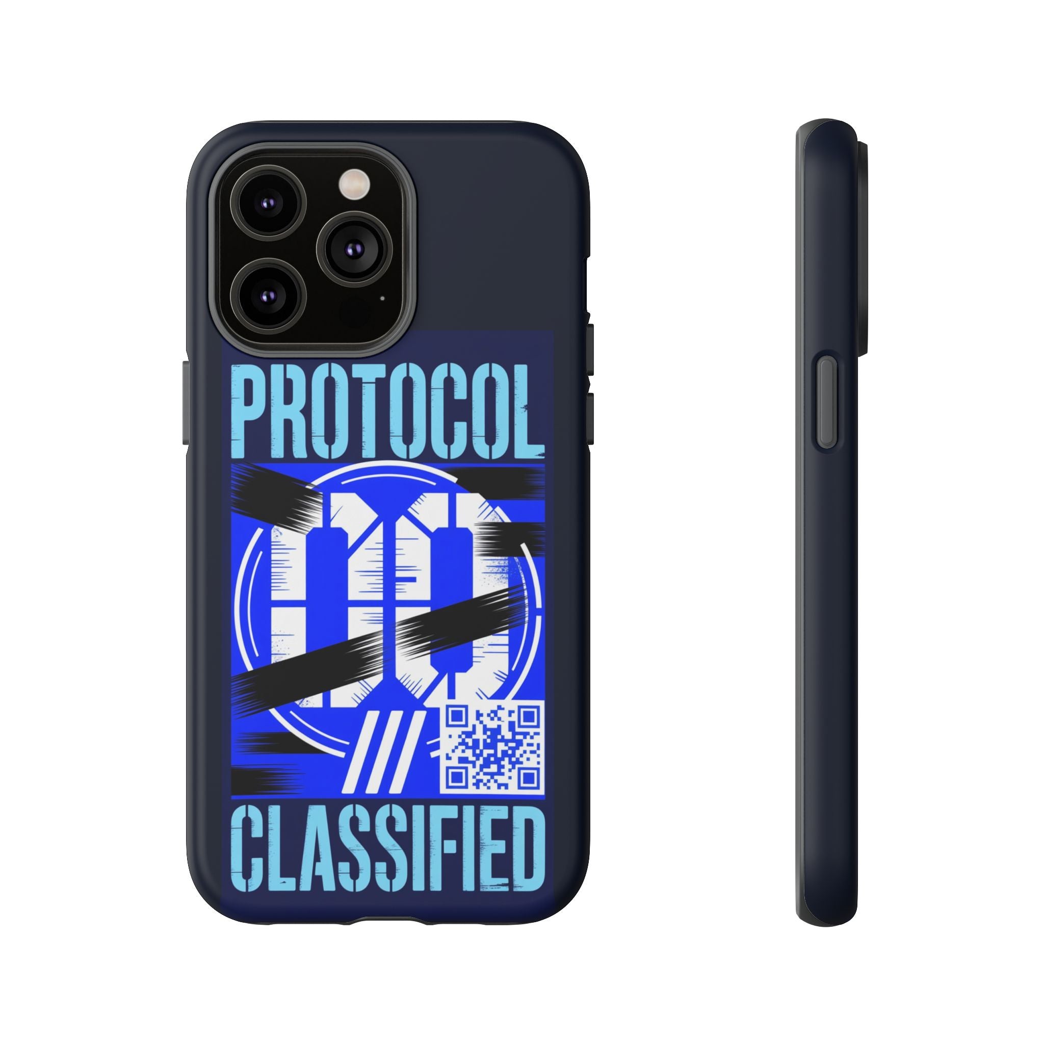 CipherCore Redacted Dual-Layer Phone Case | Digital-Era Identity Accessory