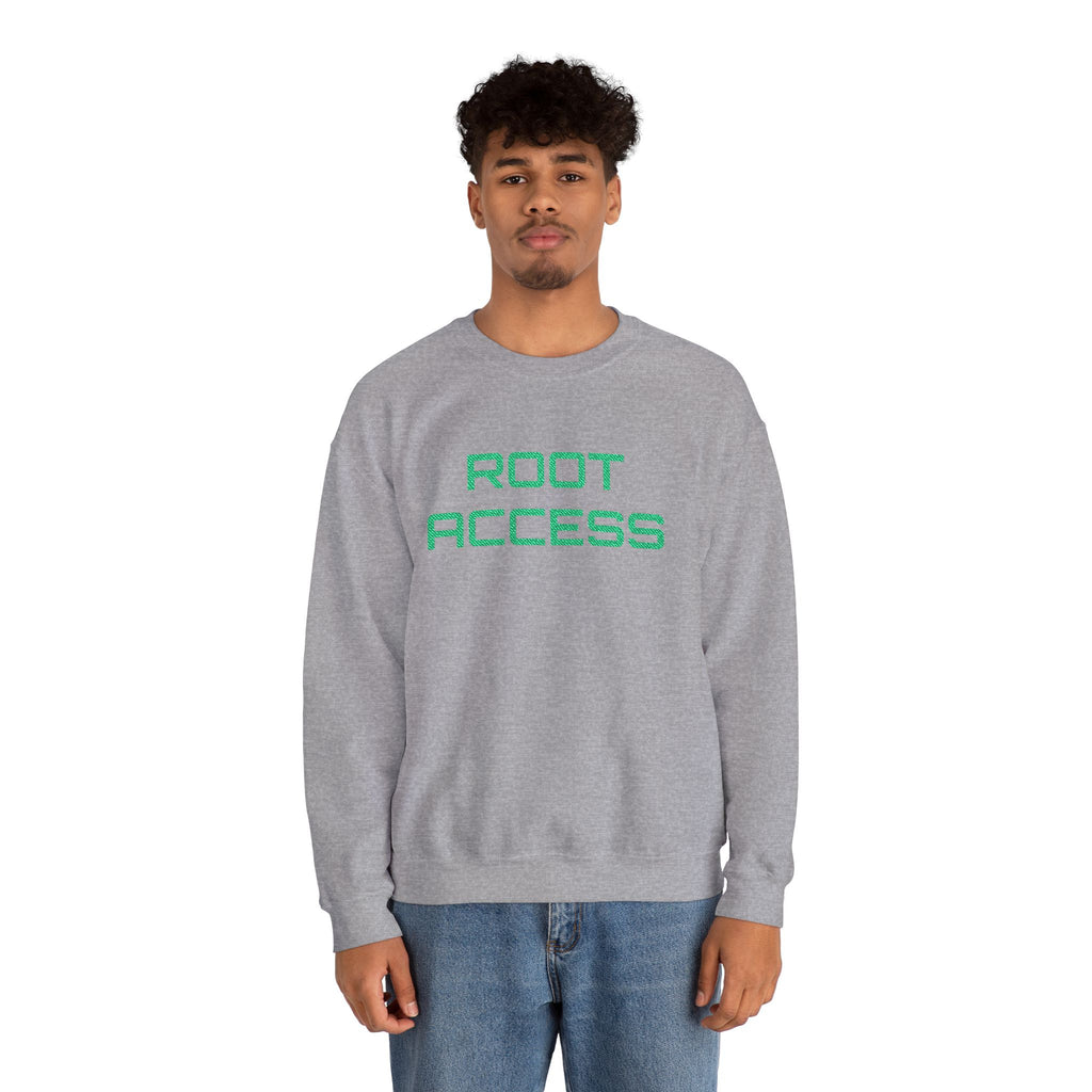 CipherCore Root Access Embroidered Sweatshirt | Digital-Era Identity Wear