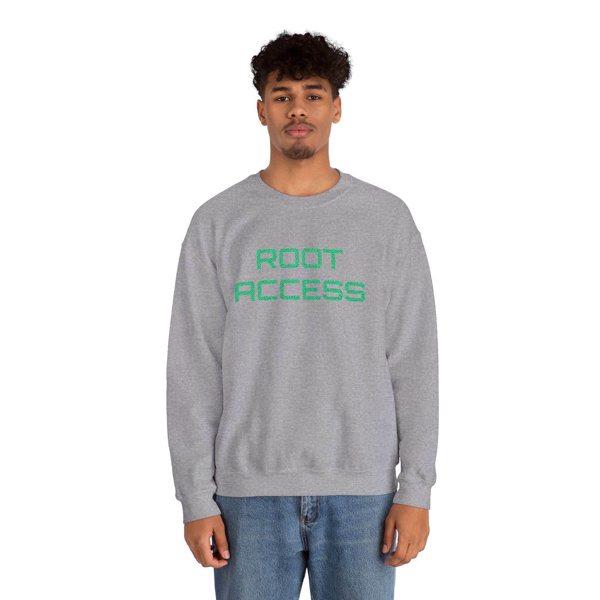 CipherCore Root Access Embroidered Sweatshirt | Digital-Era Identity Wear