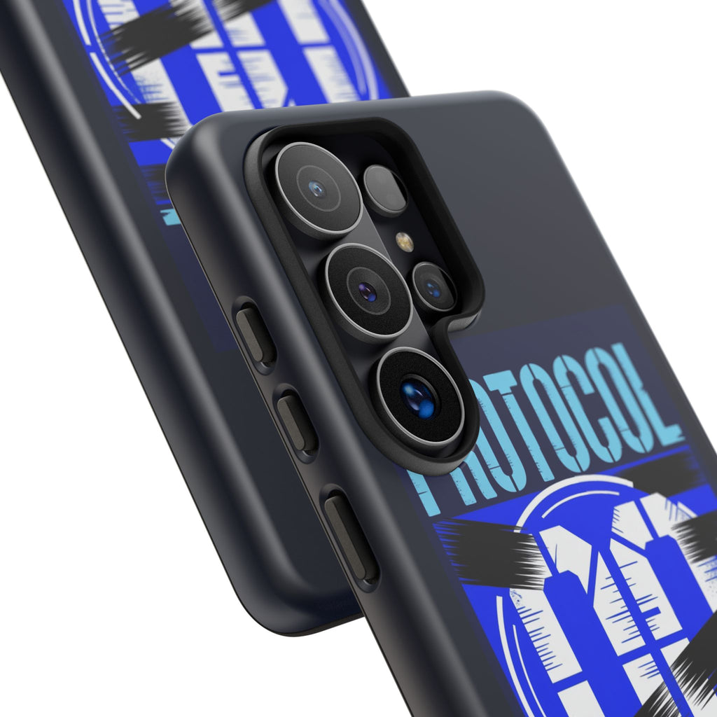 CipherCore Redacted Dual-Layer Phone Case | Digital-Era Identity Accessory