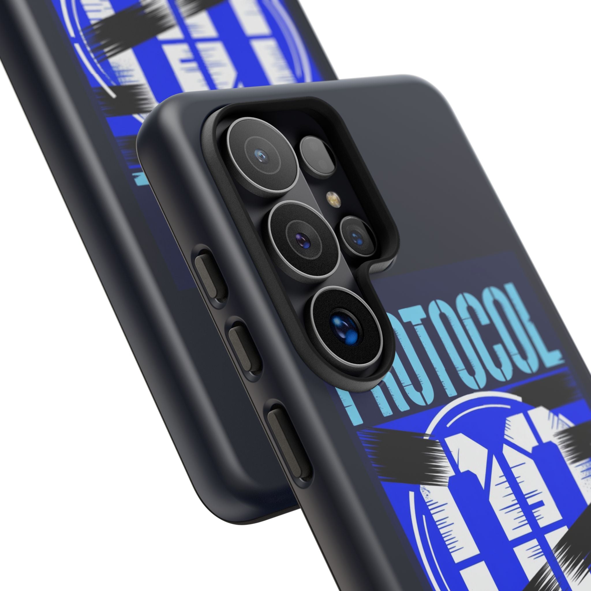 CipherCore Redacted Dual-Layer Phone Case | Digital-Era Identity Accessory