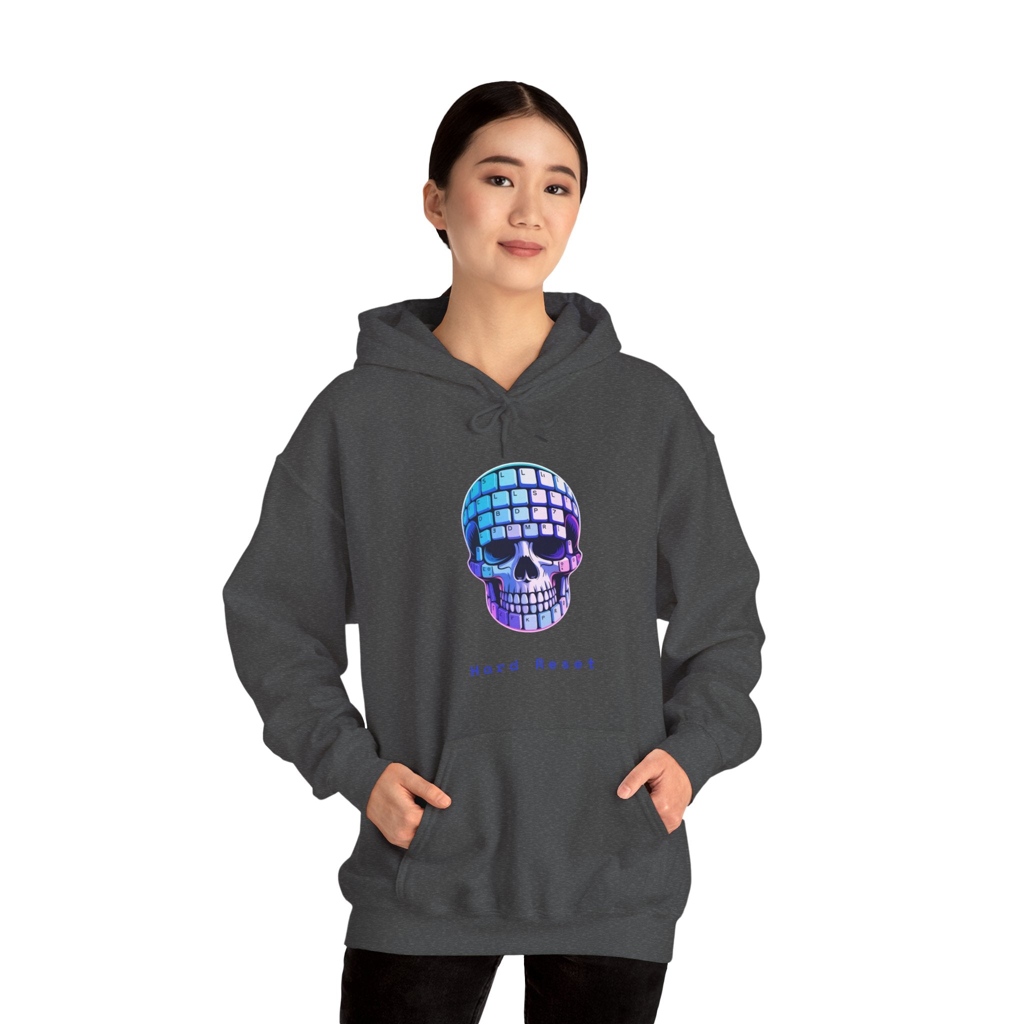 CipherCore Skull Keyboard Graphic Hoodie | Digital-Era Identity Wear