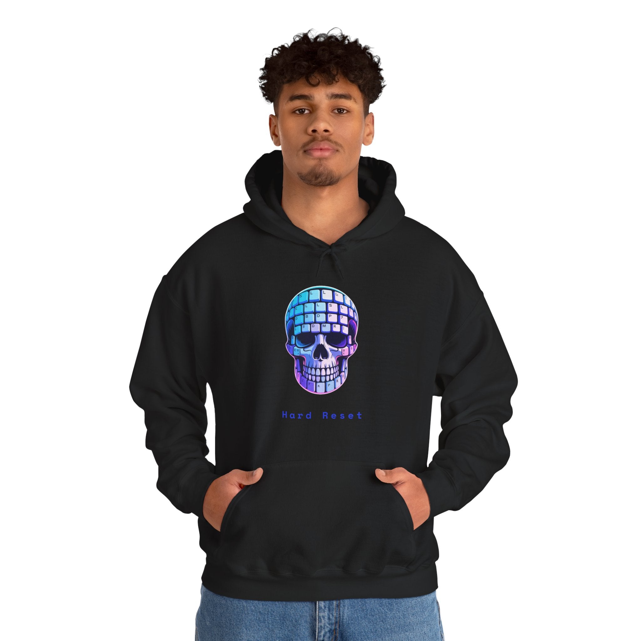 CipherCore Skull Keyboard Graphic Hoodie | Digital-Era Identity Wear