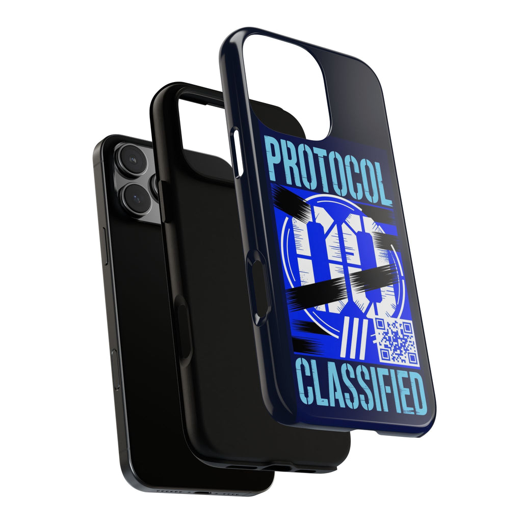 CipherCore Redacted Dual-Layer Phone Case | Digital-Era Identity Accessory