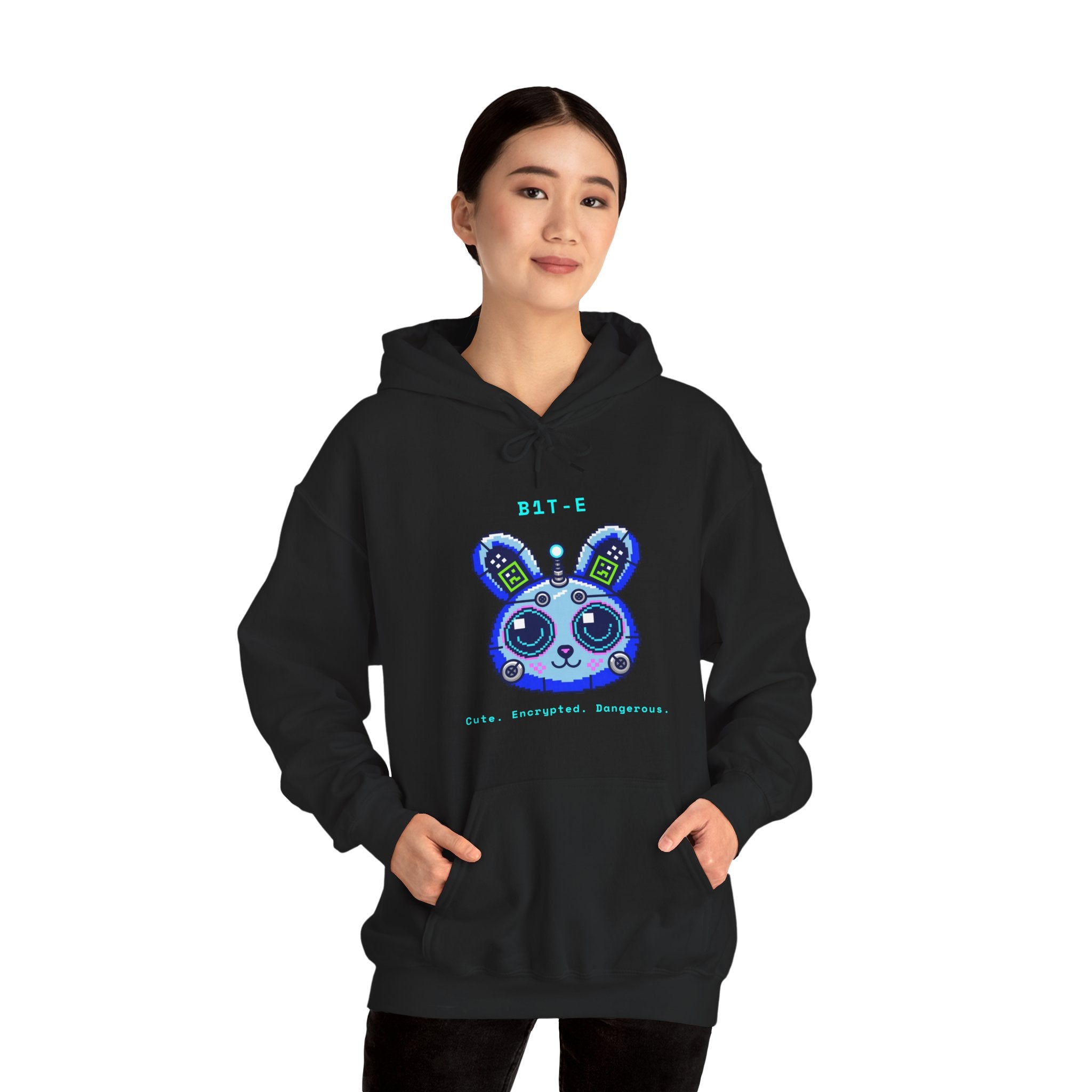 CipherCore Robot Bunny Graphic Hoodie | Digital-Era Identity Wear