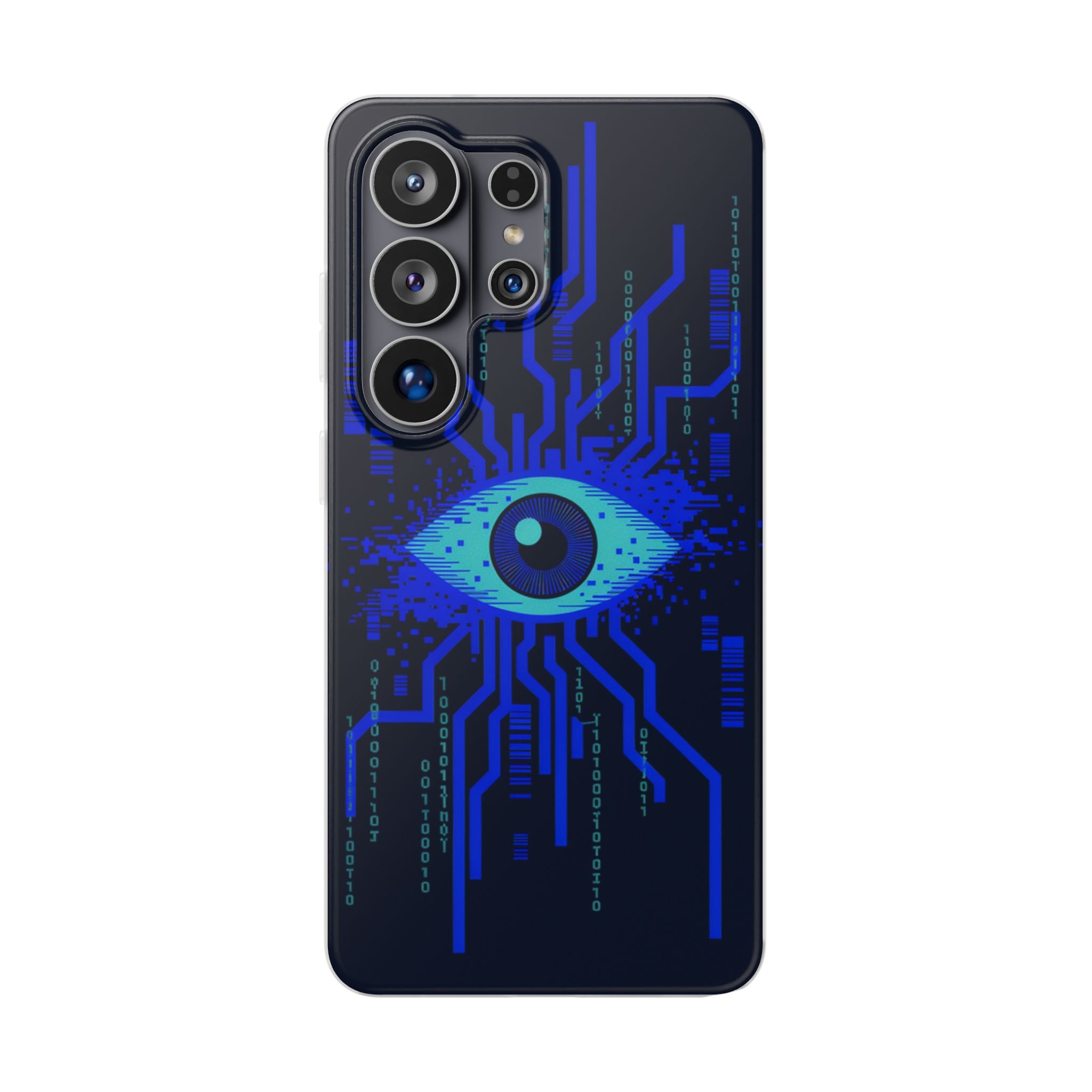 CipherCore Retinal Scan Flexi Phone Case | Digital-Era Identity Accessory