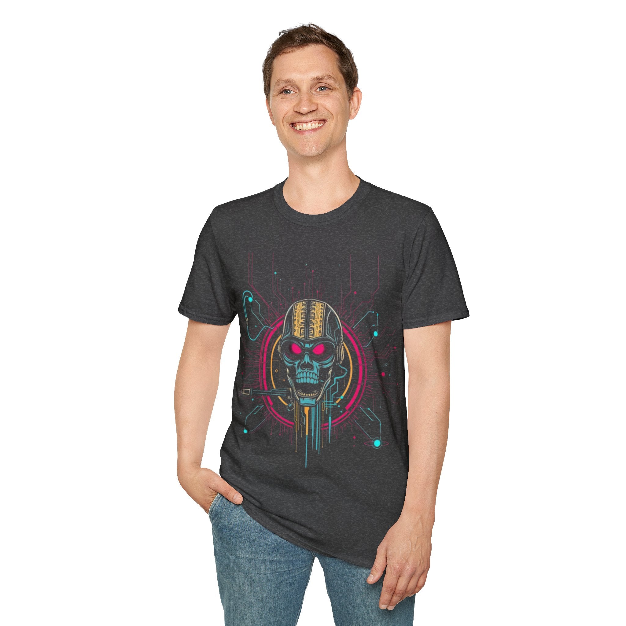 CipherCore Cyber Skull Graphic Tee | Digital-Era Identity Wear