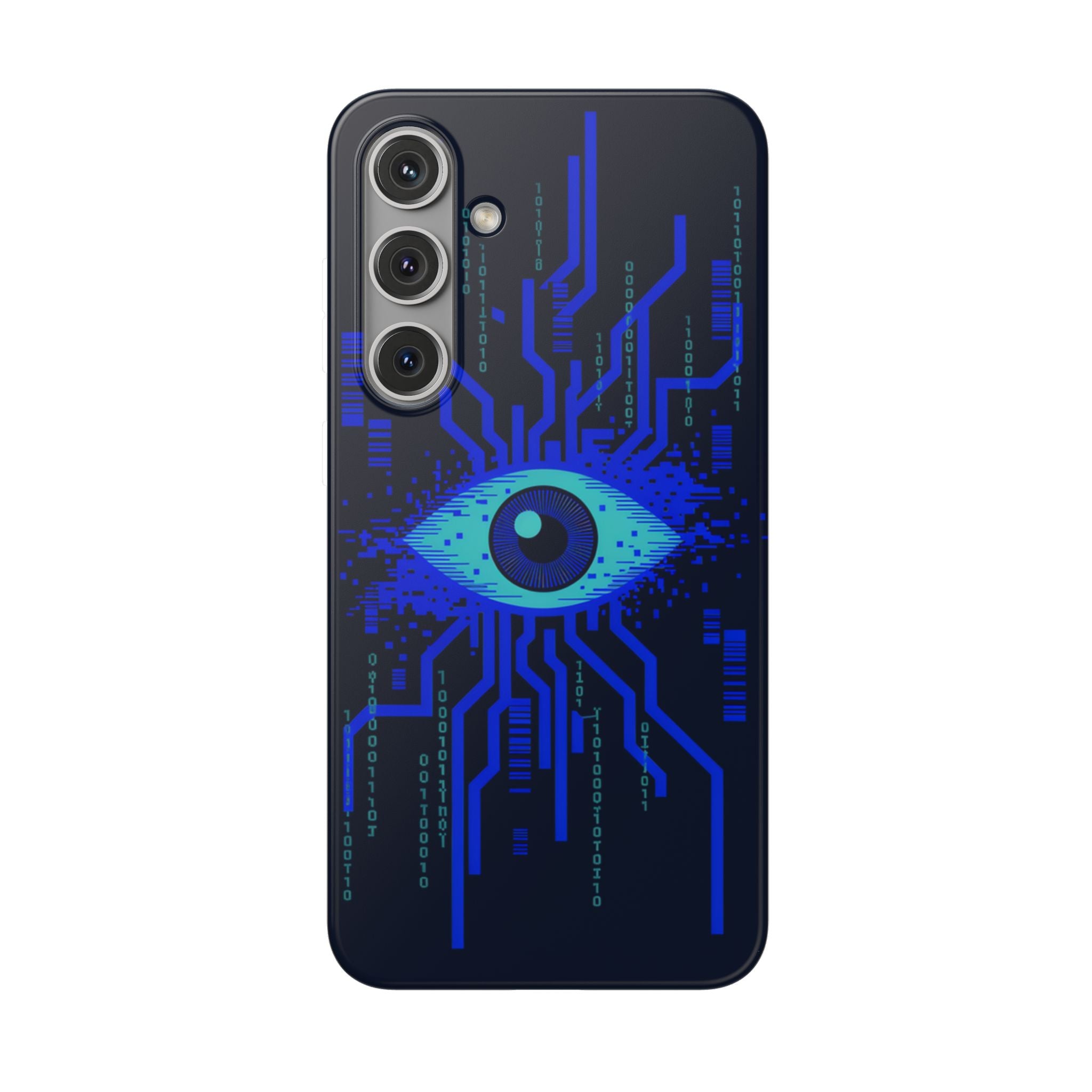 CipherCore Retinal Scan Flexi Phone Case | Digital-Era Identity Accessory