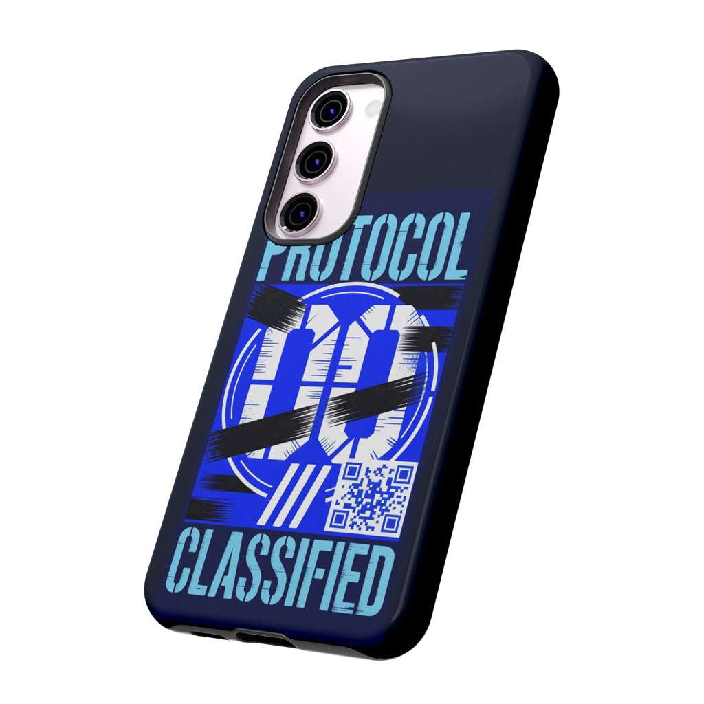 CipherCore Redacted Dual-Layer Phone Case | Digital-Era Identity Accessory