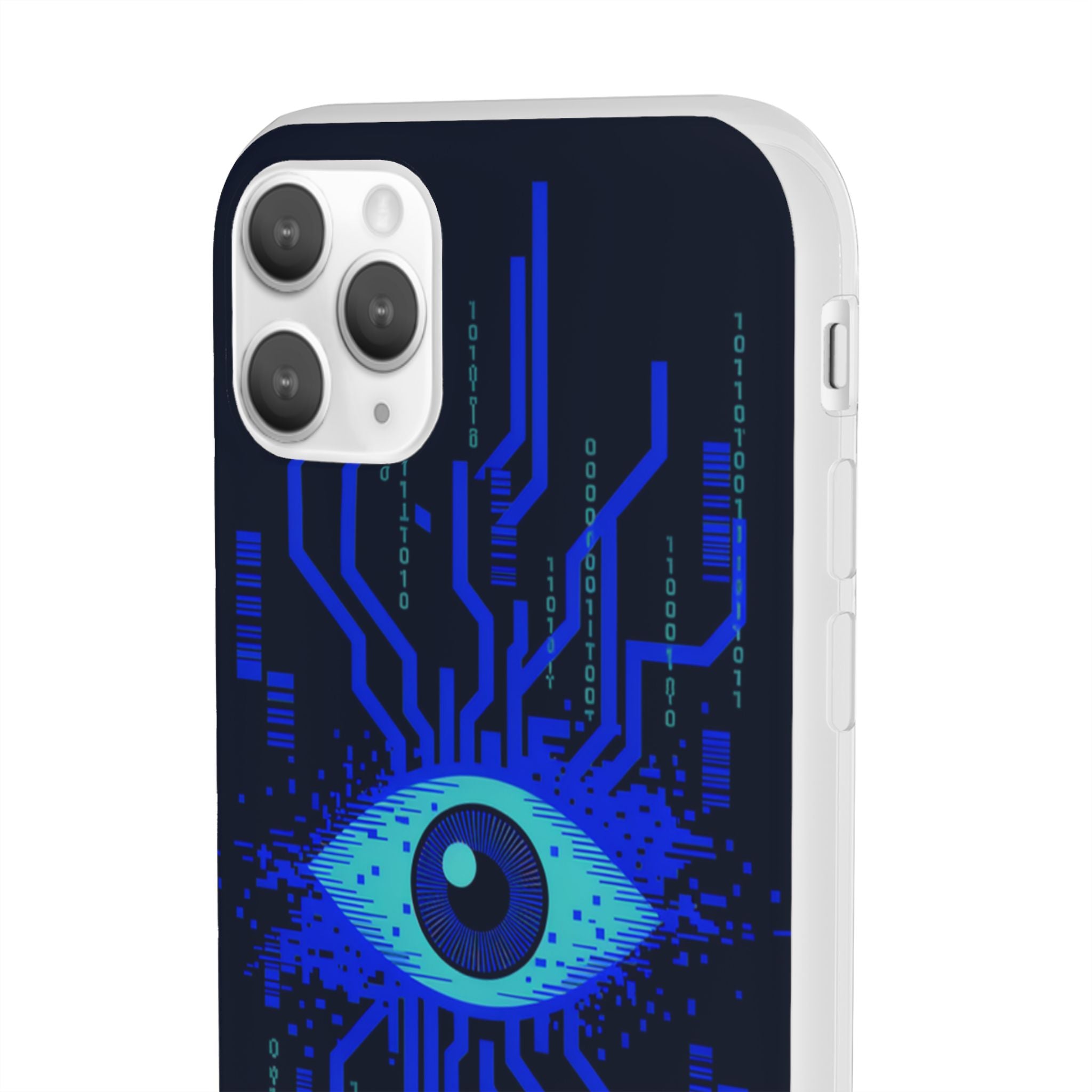CipherCore Retinal Scan Flexi Phone Case | Digital-Era Identity Accessory